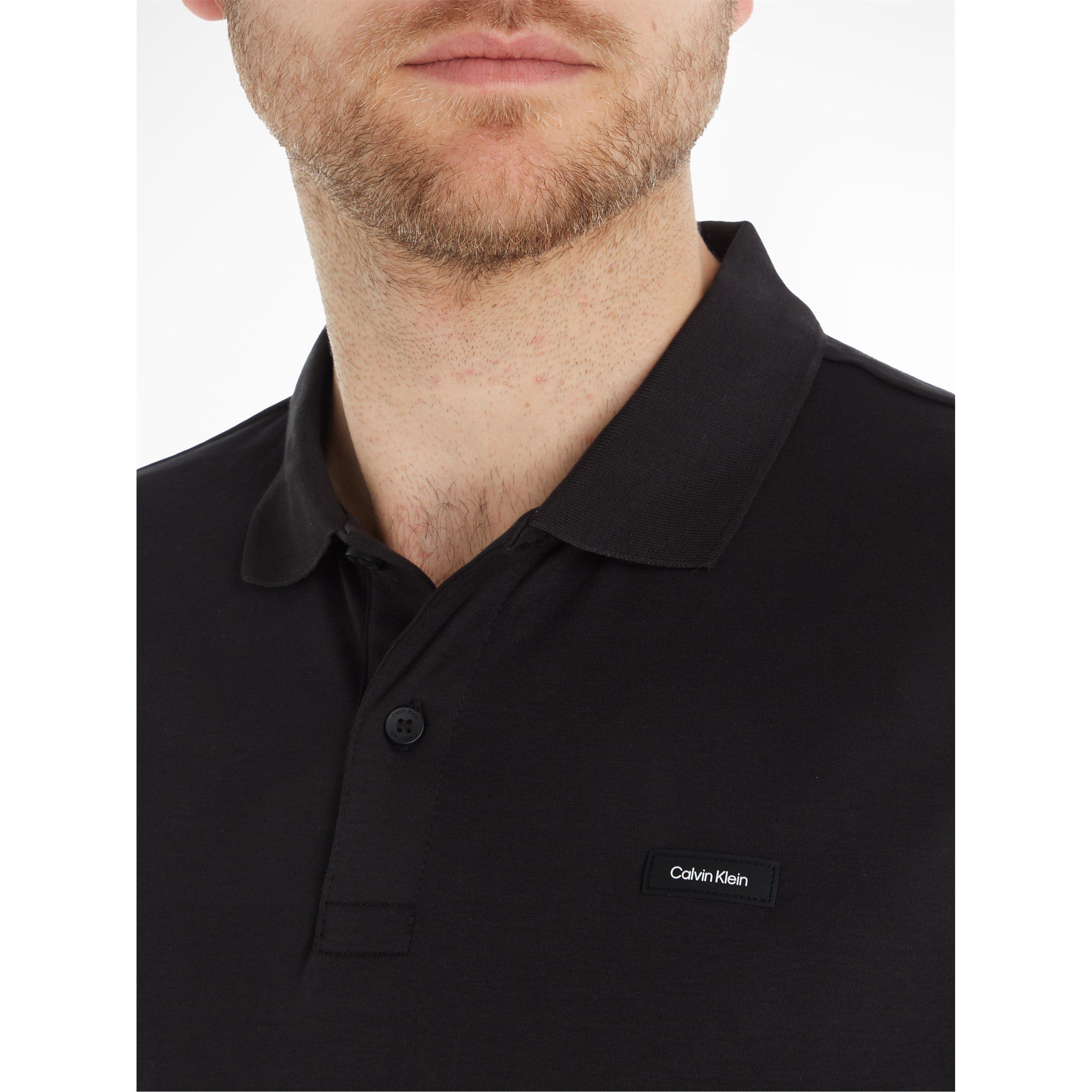 Ck Black - Calvin Klein - Men's Liquid Touch Slim Short-Sleeve Polo Shirt - 5
