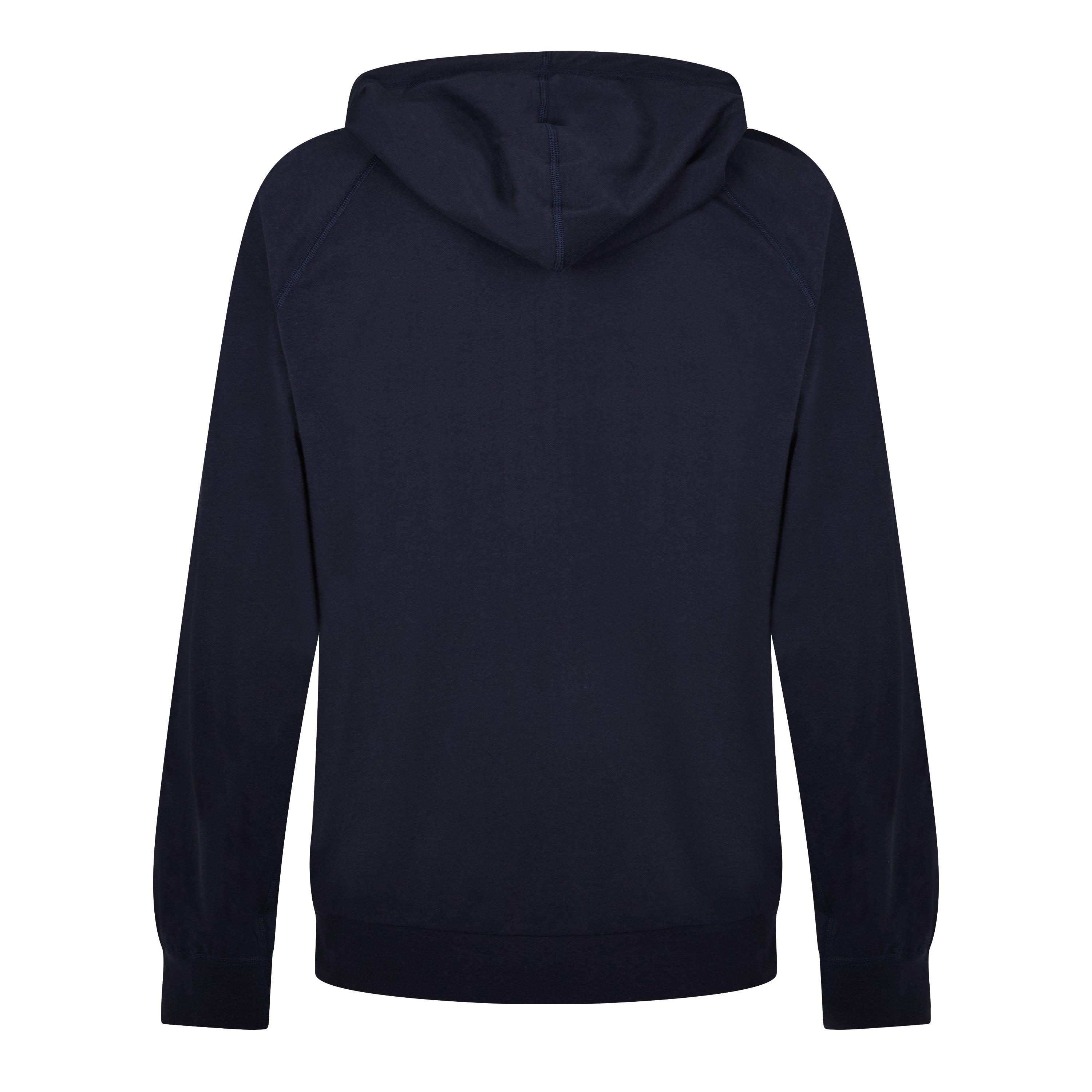Marineblå 48 - Paul Smith - Men's Cotton Jersey Zip Hoodie - 5