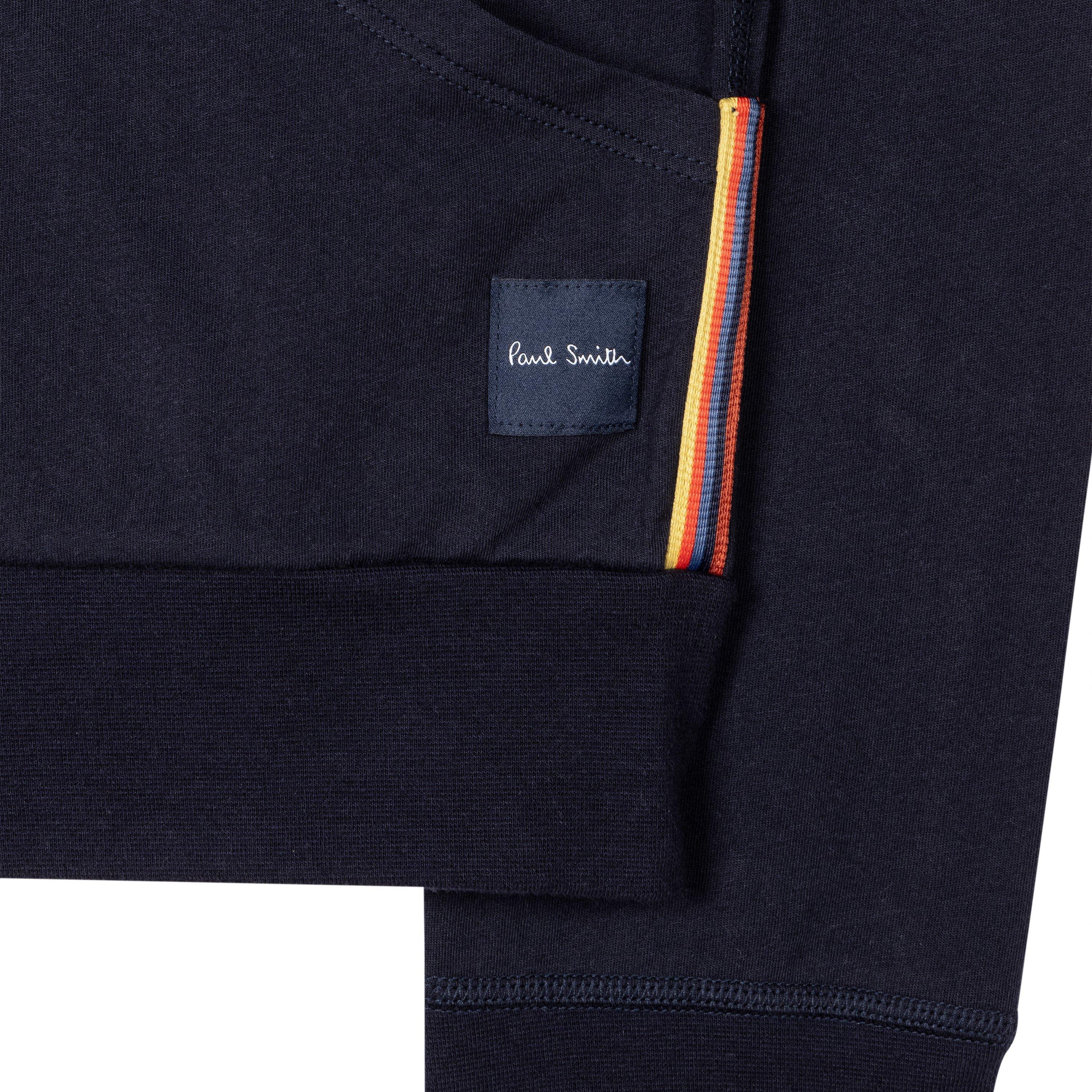 Marineblå 48 - Paul Smith - Men's Cotton Jersey Zip Hoodie - 3