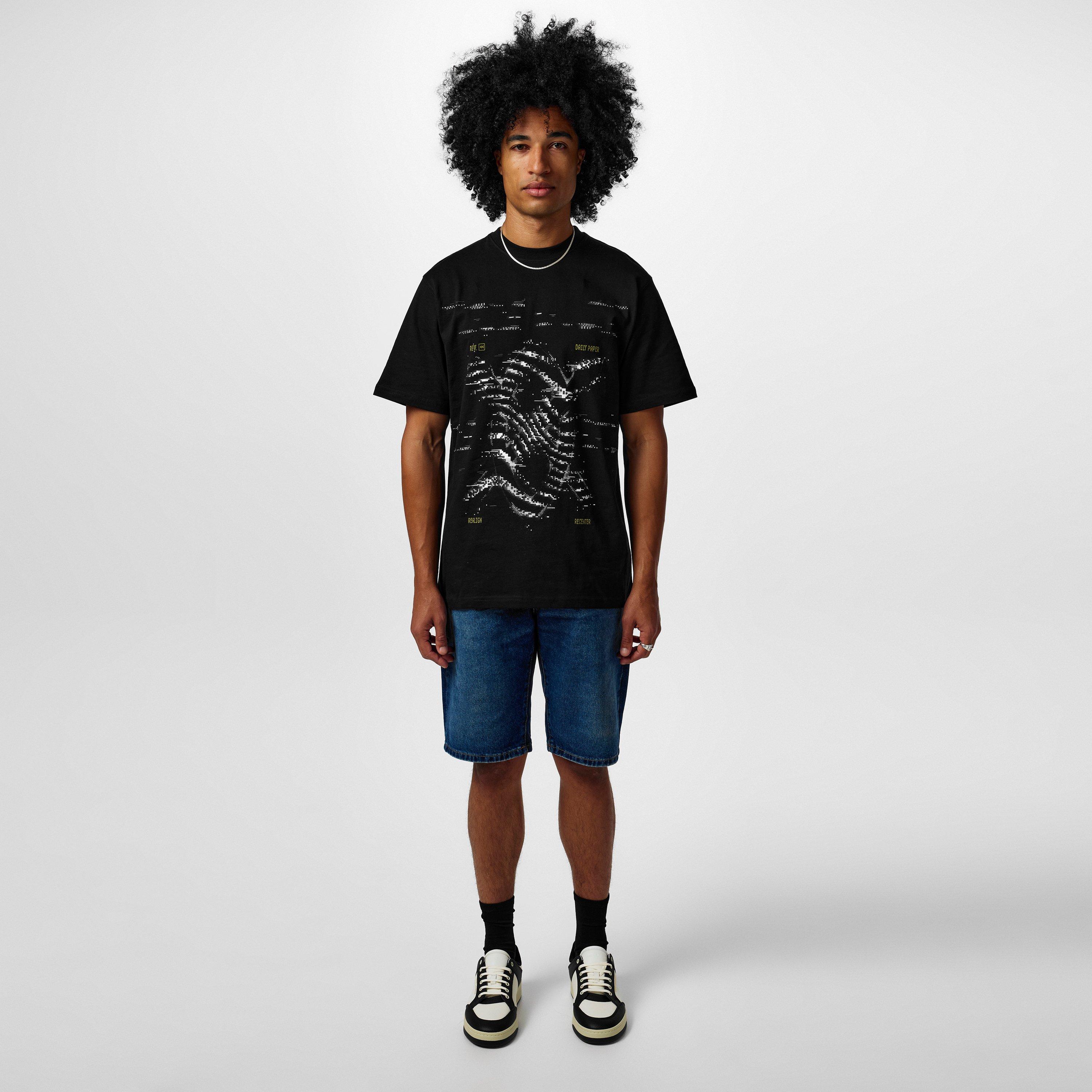 Black - Daily Paper - Men's Rewind Over-The-Head Hoodie - 4