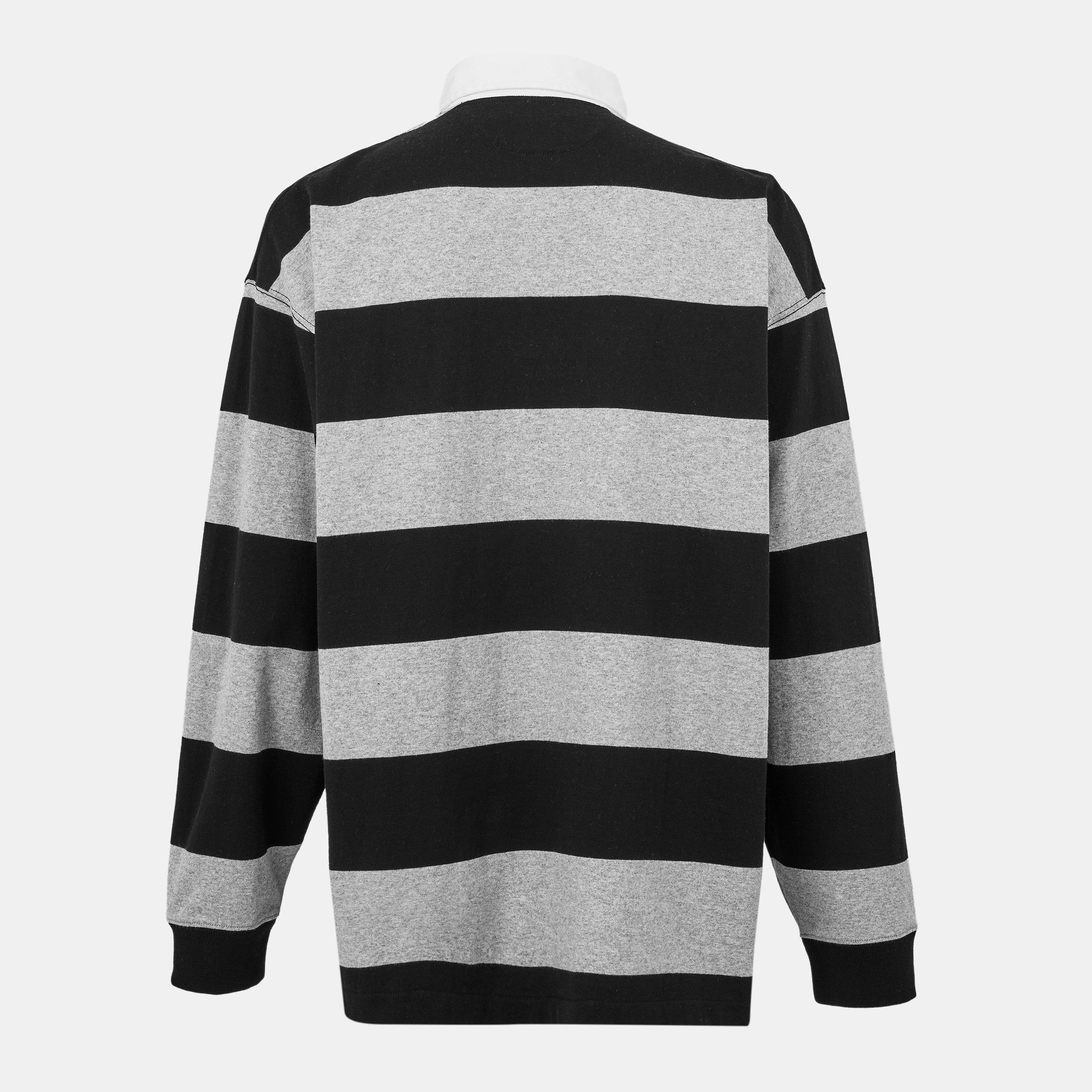 Grey/Black - Polo Ralph Lauren - Stripe Rugby Shirt - 2