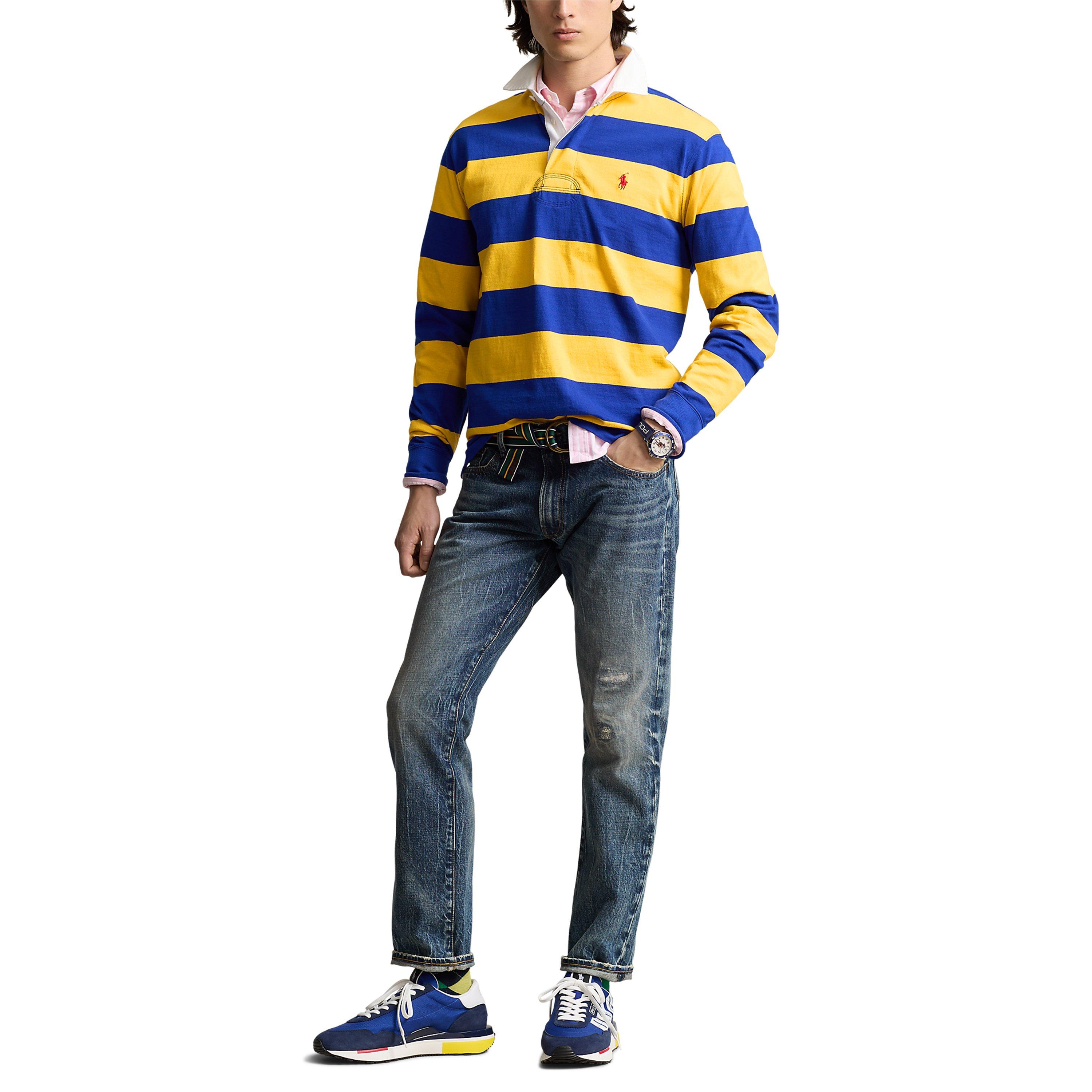 Yellow/Blue - Polo Ralph Lauren - Stripe Rugby Shirt - 4