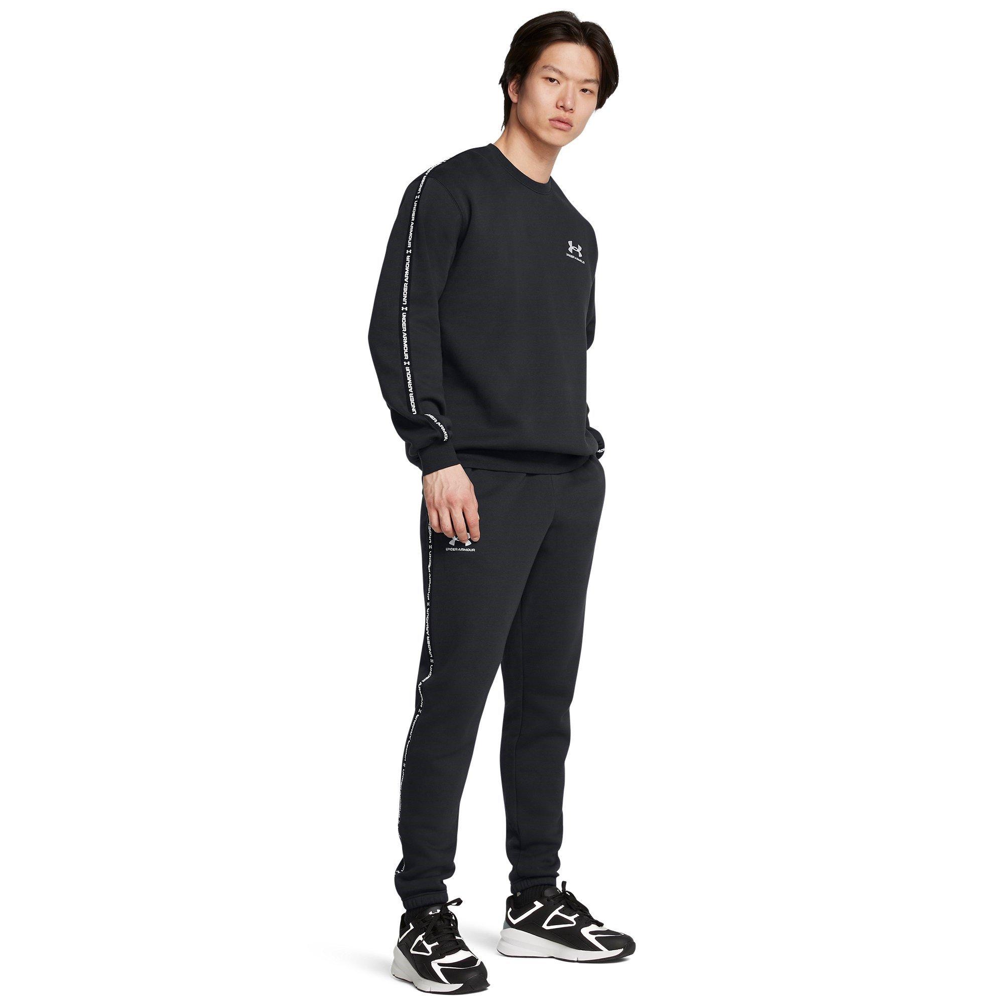 Preto - Under Armour - Icon Fleece Taping Sweatshirt - 6