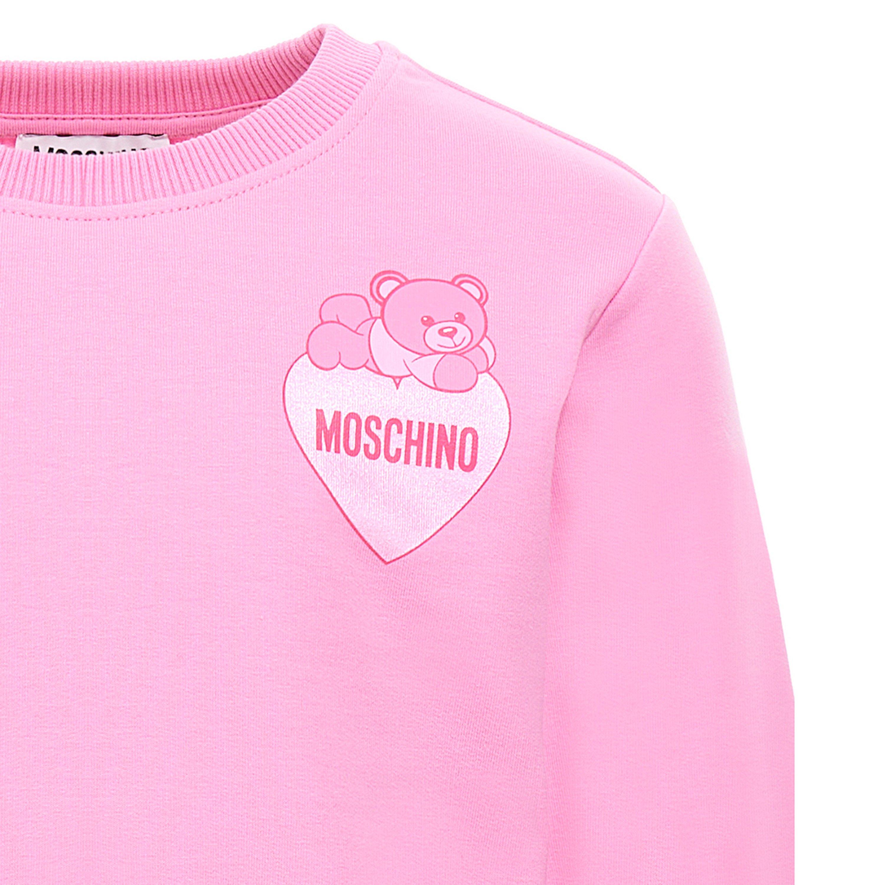 Pink 50243 - Moschino - Unisex Kids' Heart Sweatshirt - 2