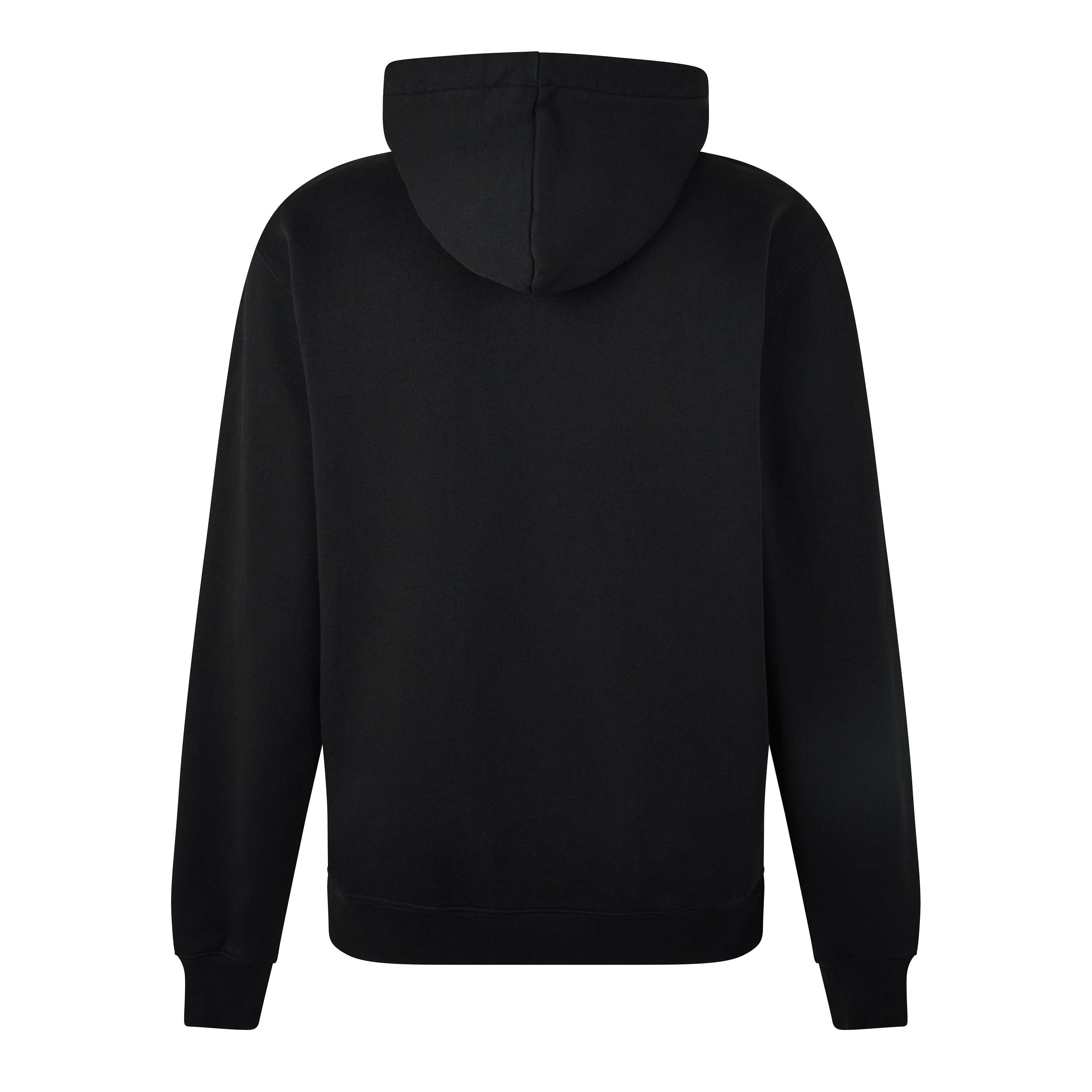 Black - Jacquemus - Men's Logo Cotton Gros Grain Hoodie - 8