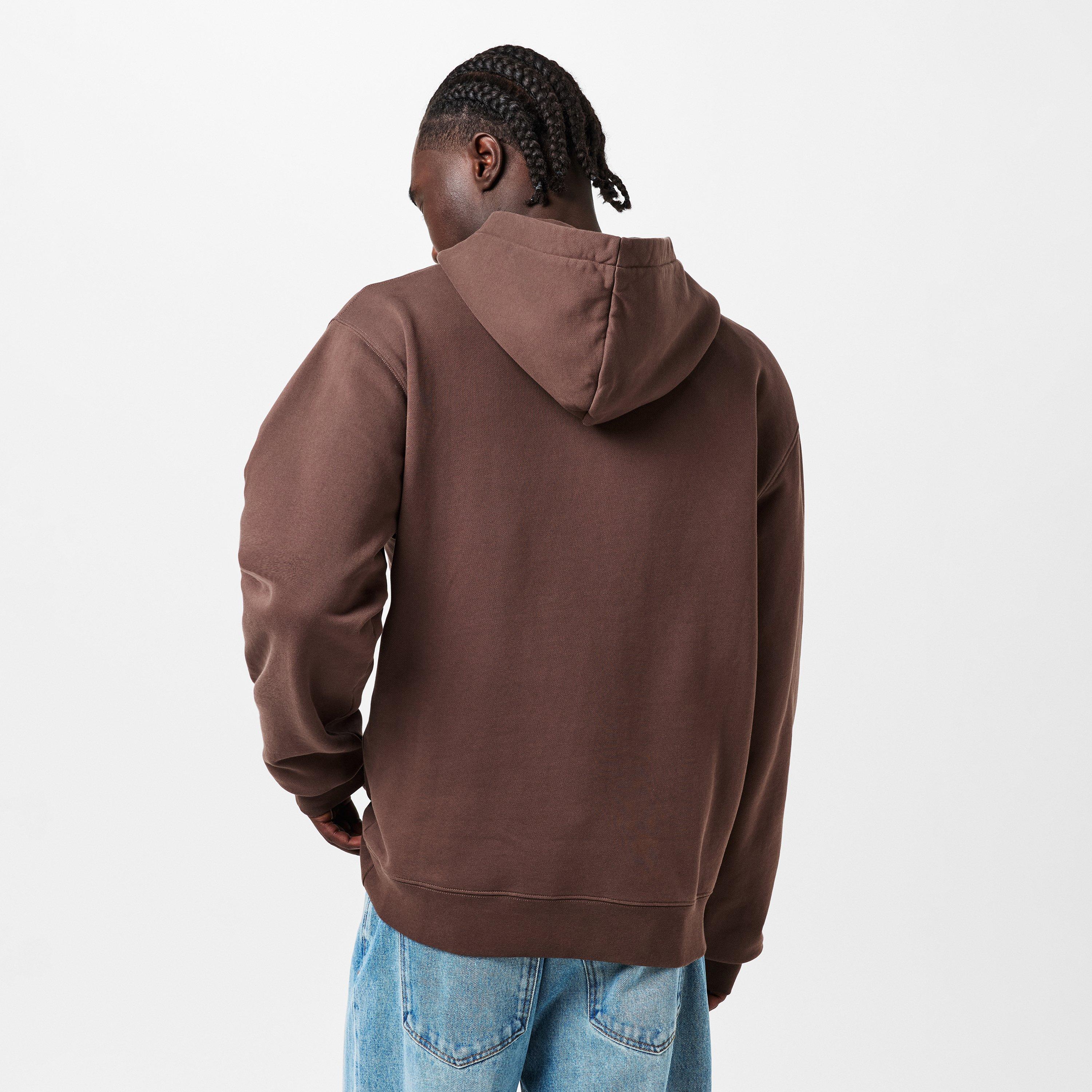 Brown - Jacquemus - Men's Logo Cotton Gros Grain Hoodie - 4