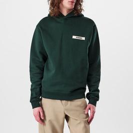Jacquemus Men's Logo Cotton Gros Grain Hoodie