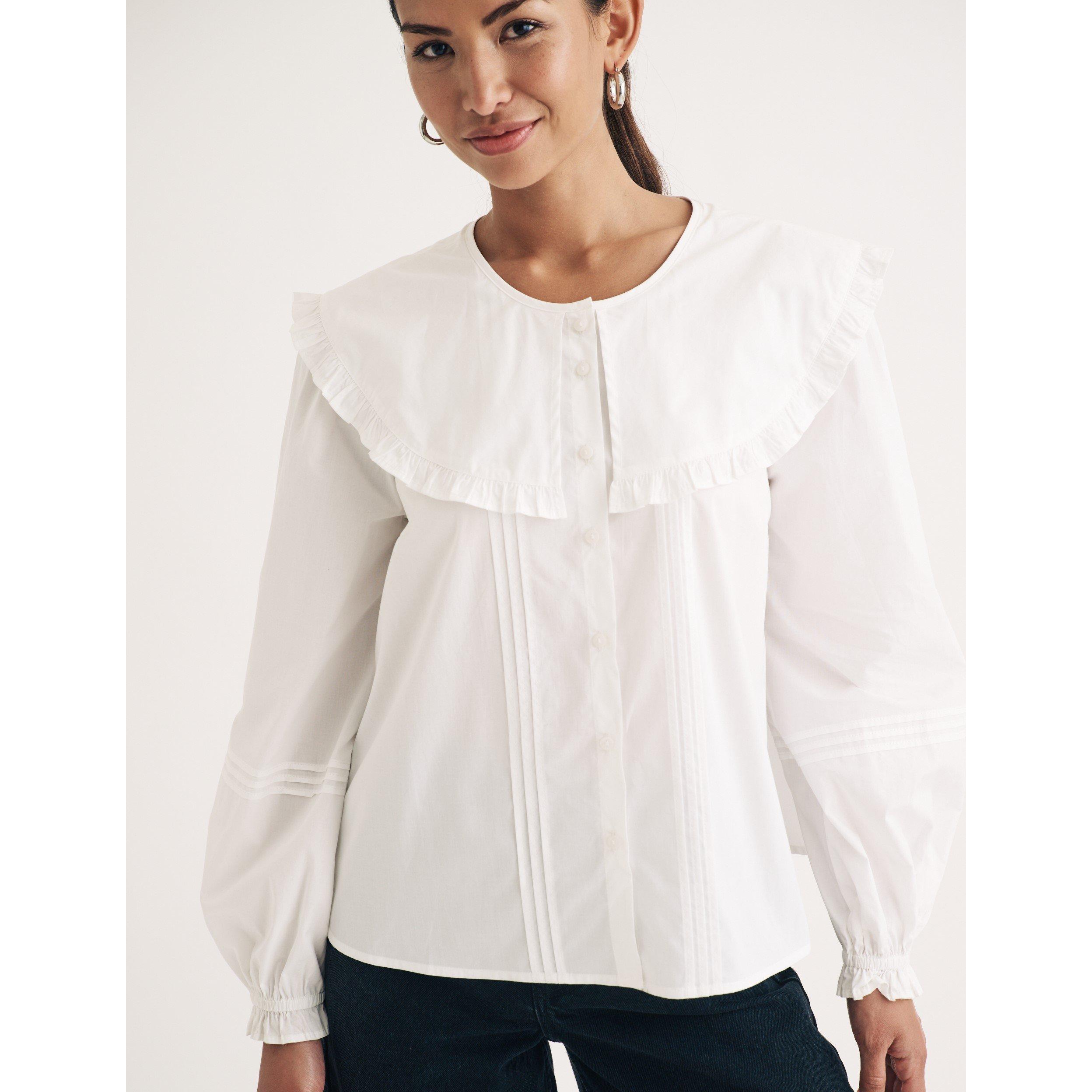 White - Nobodys Child - Jennifer Long Sleeve Blouse - 2
