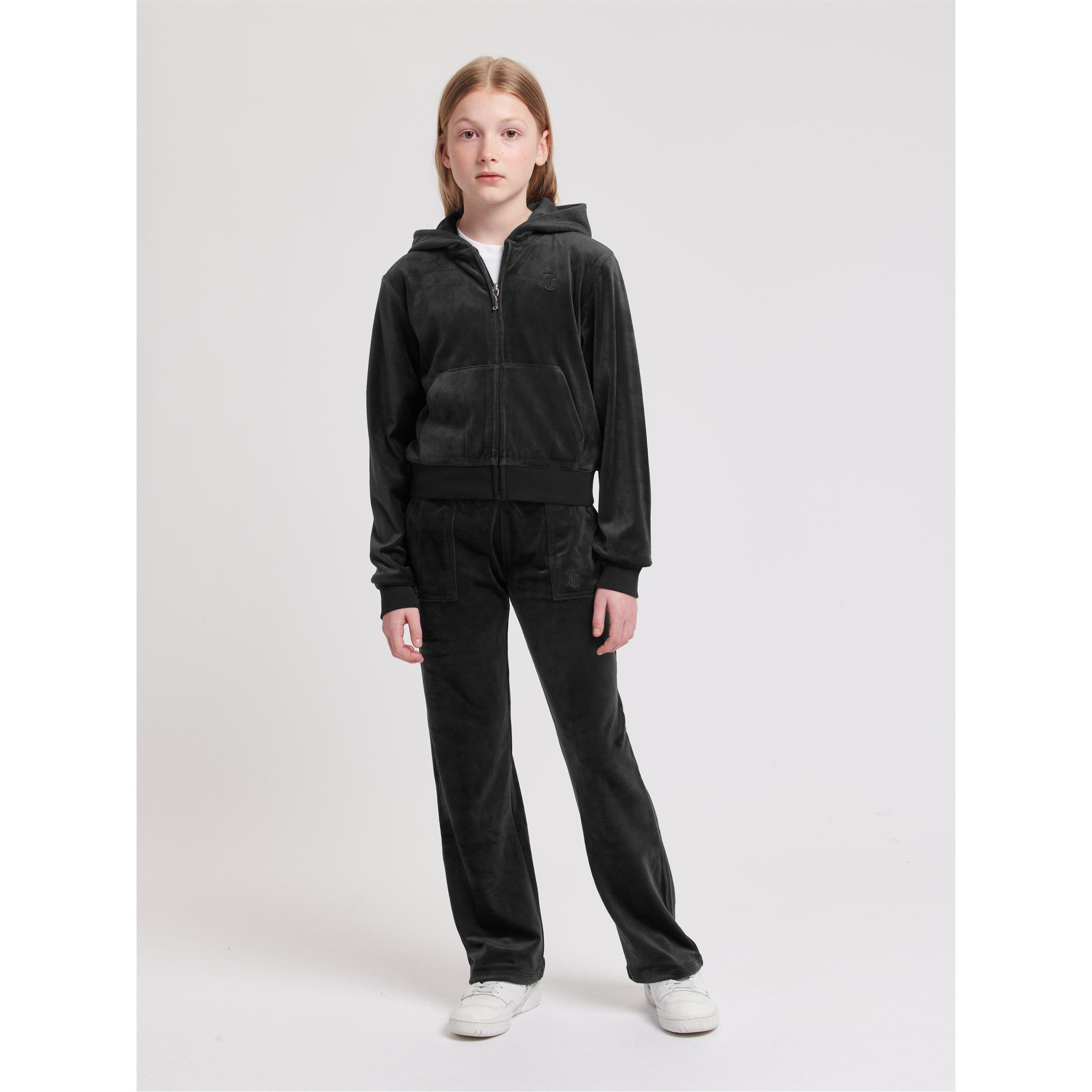 Jet Black 102 - Juicy Couture - Tonal Zip Hoodie Junior - 5