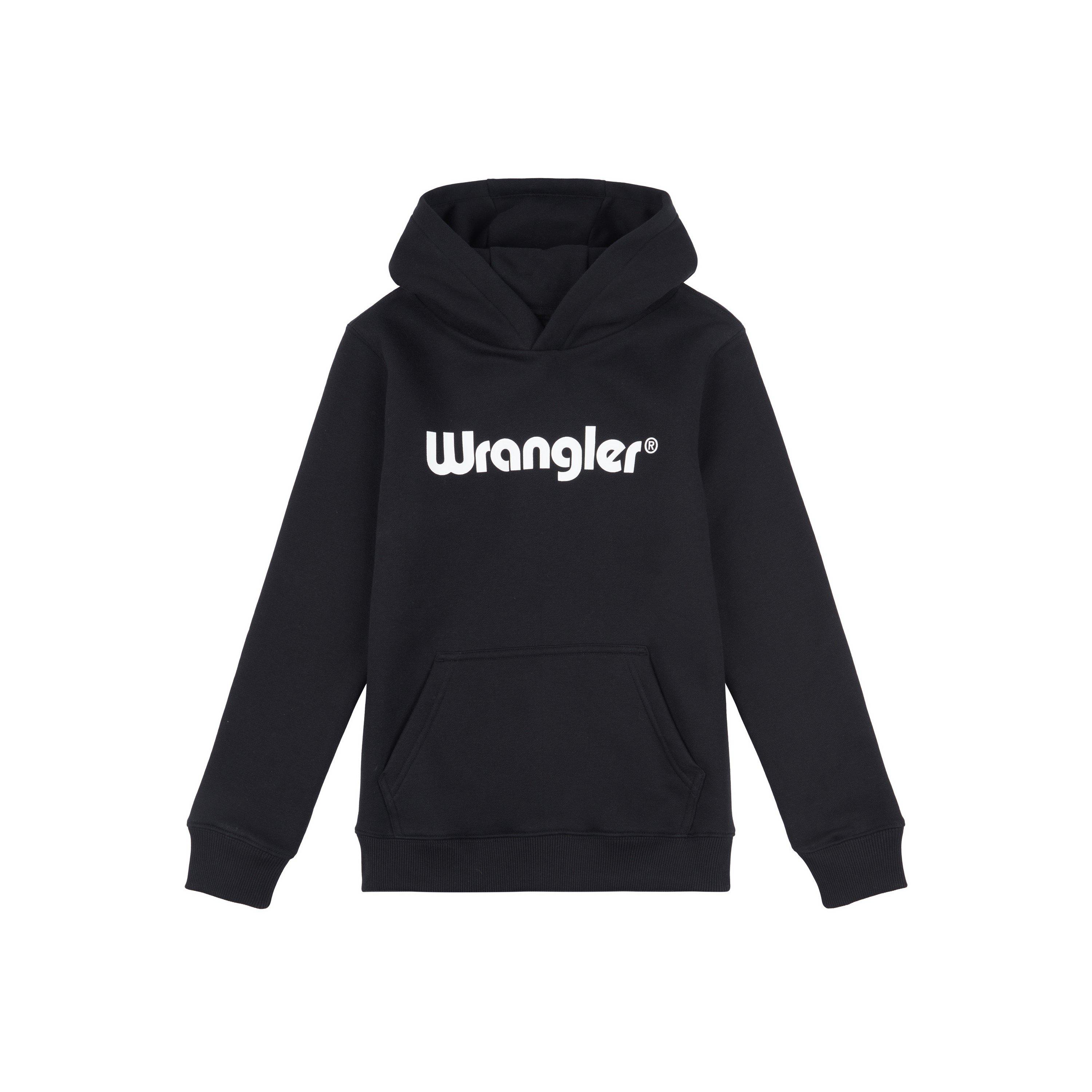 Black - Wrangler - Kids' Tubular Over-the-Head Hoodie - 1