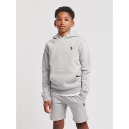 US Polo Assn Double Horsemen Brush Back Hoodie Childrens