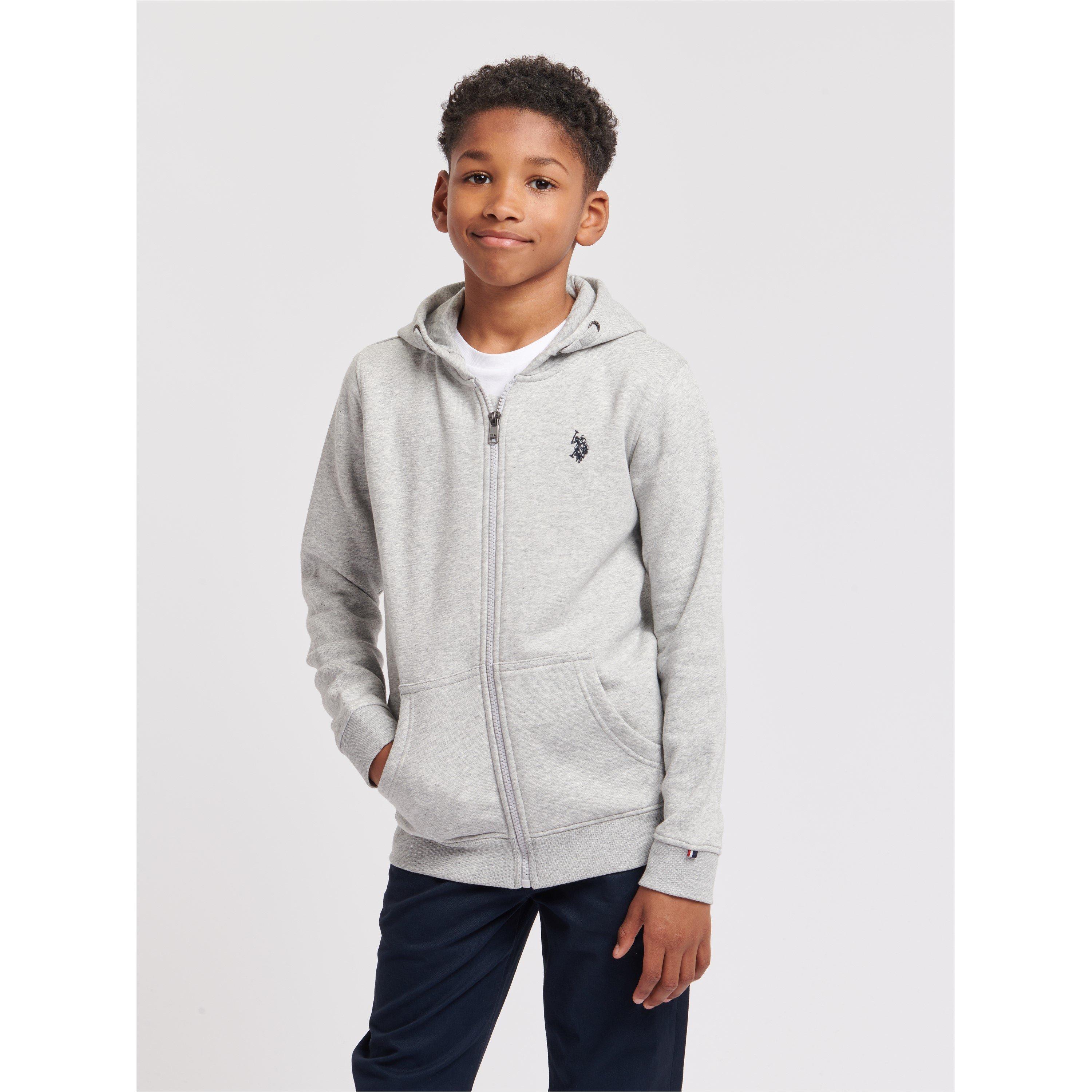 Grey Marl - US Polo Assn - USPA Zip Hoodie - 3