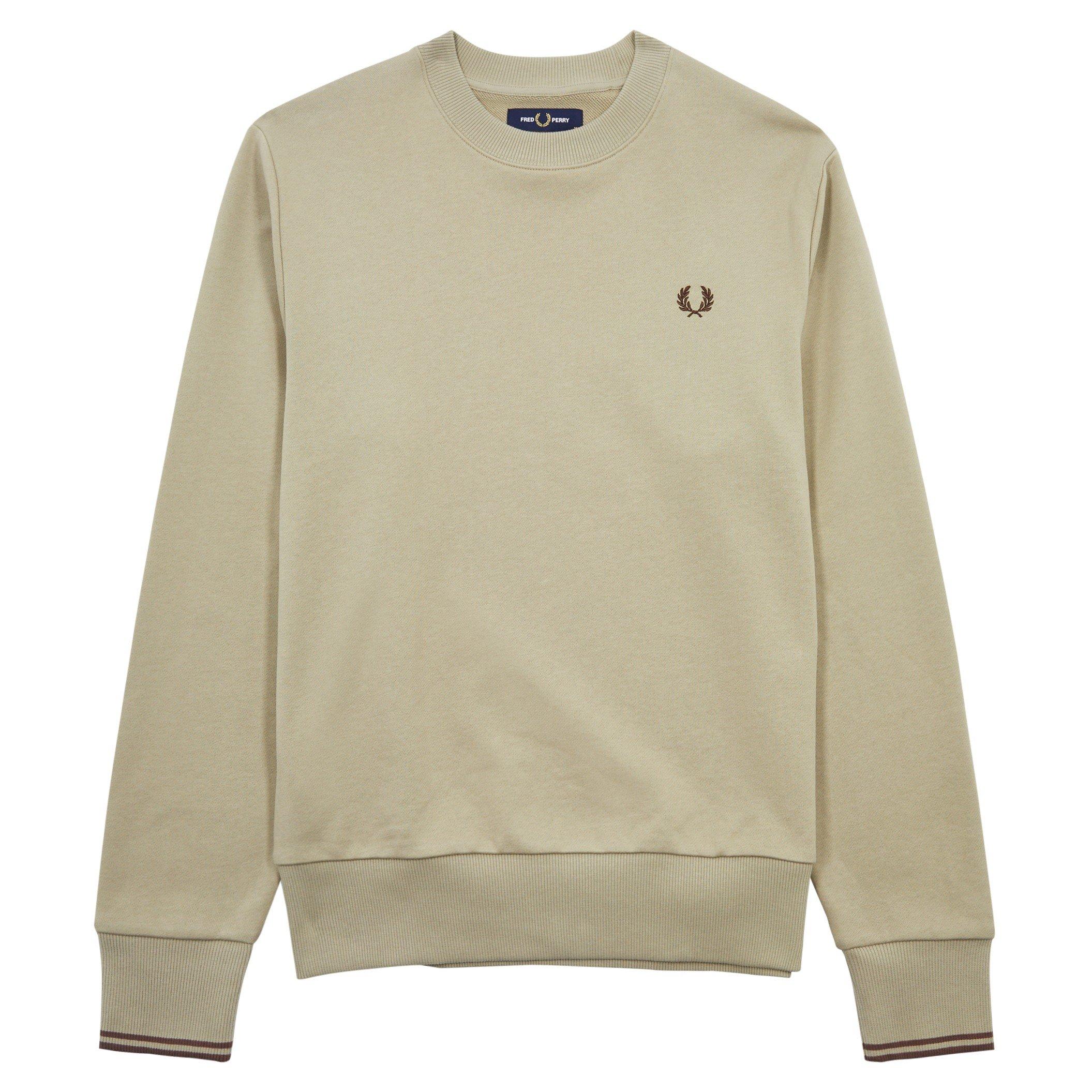TAUPE - Fred Perry - FP SWEAT CRW