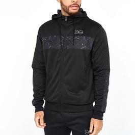 Crosshatch CH Pyramid Zip Through Hoodie Mens