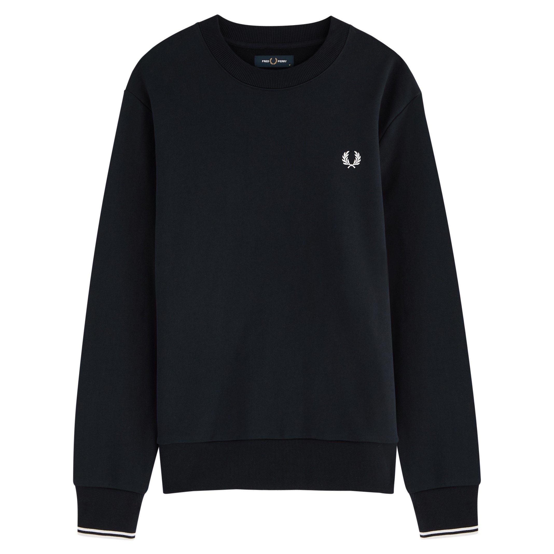NAVY - Fred Perry - FP Tipd Sweatshirt