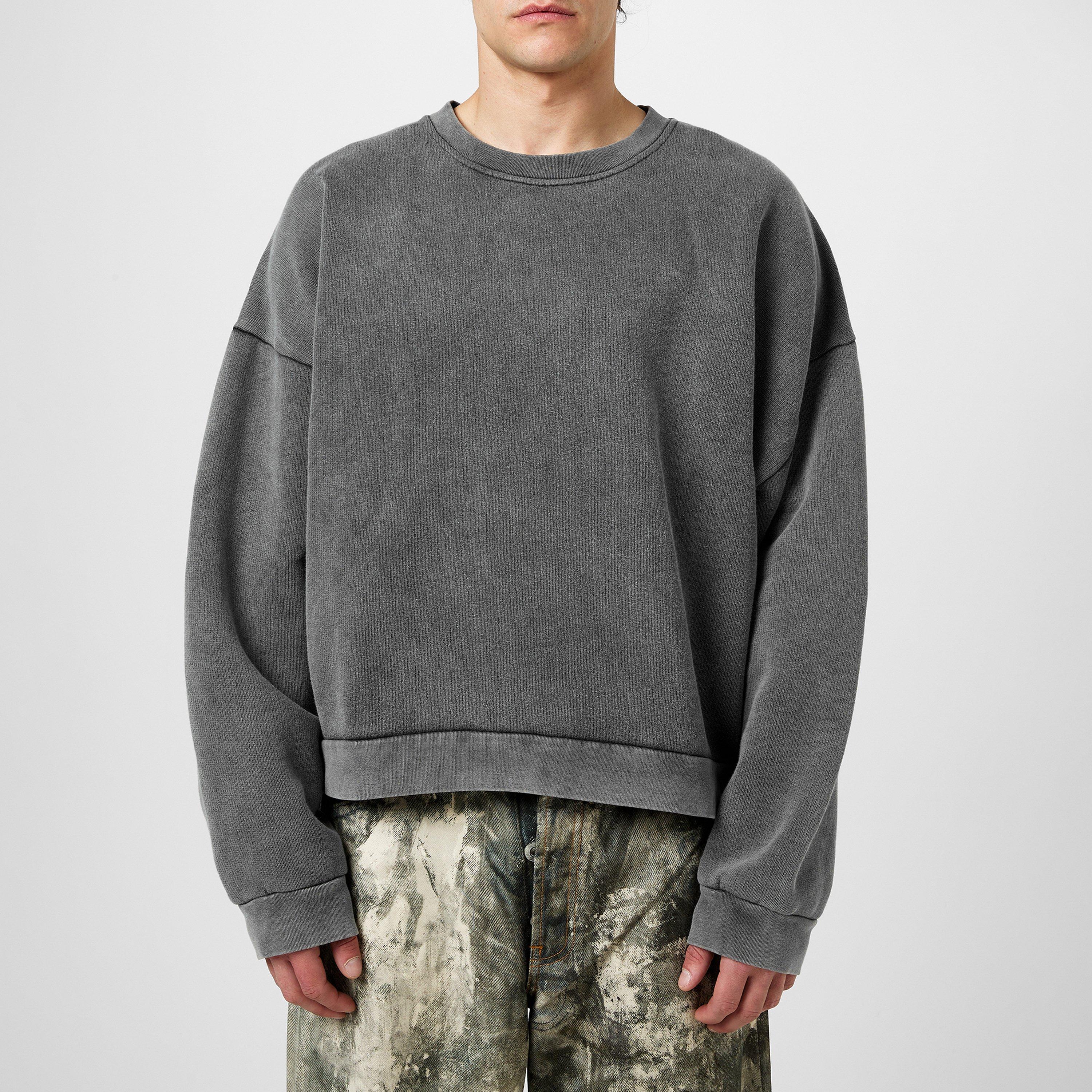 Black - Acne Studios - Men's Faded Crew Sweatshirt - 1