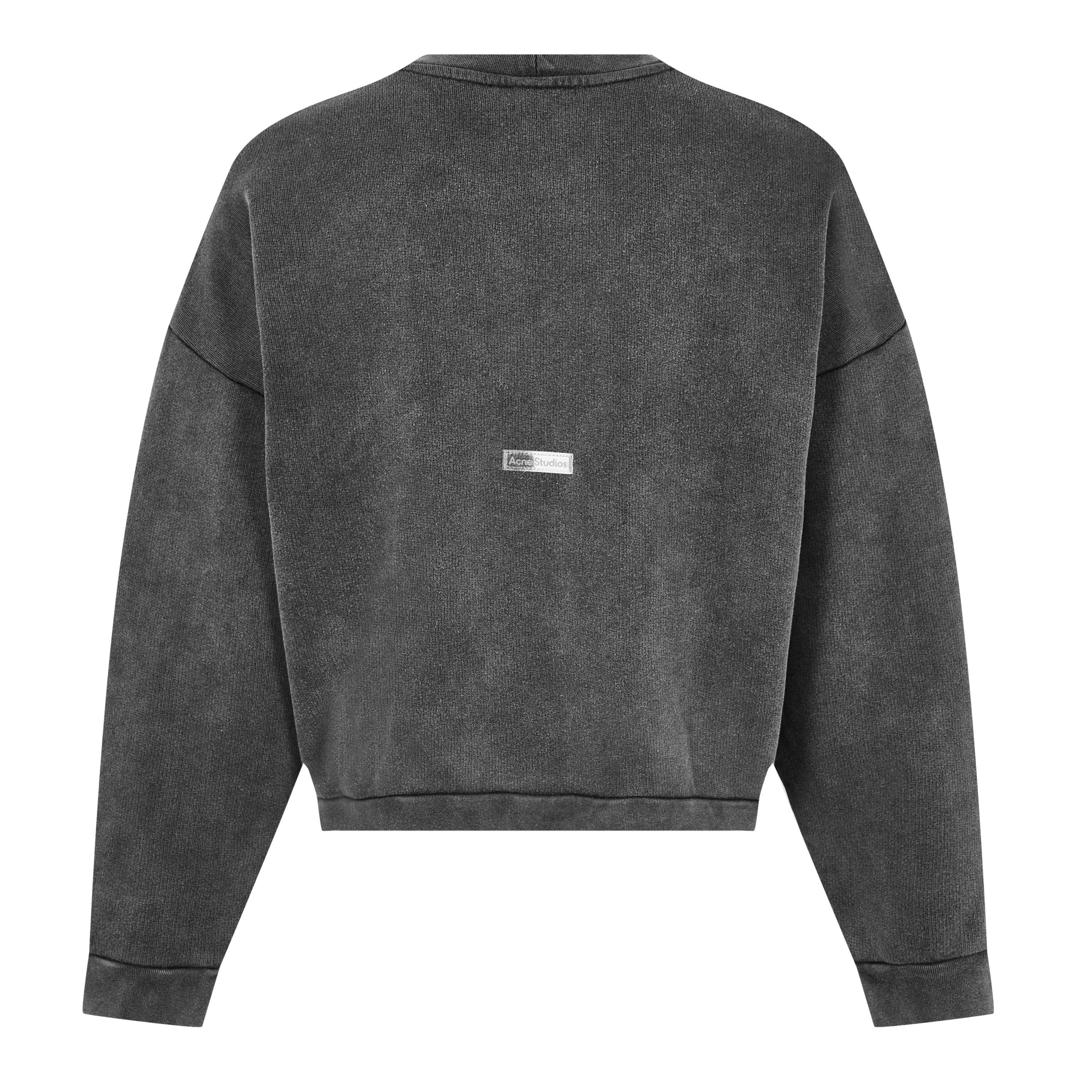 Black - Acne Studios - Men's Faded Crew Sweatshirt - 6