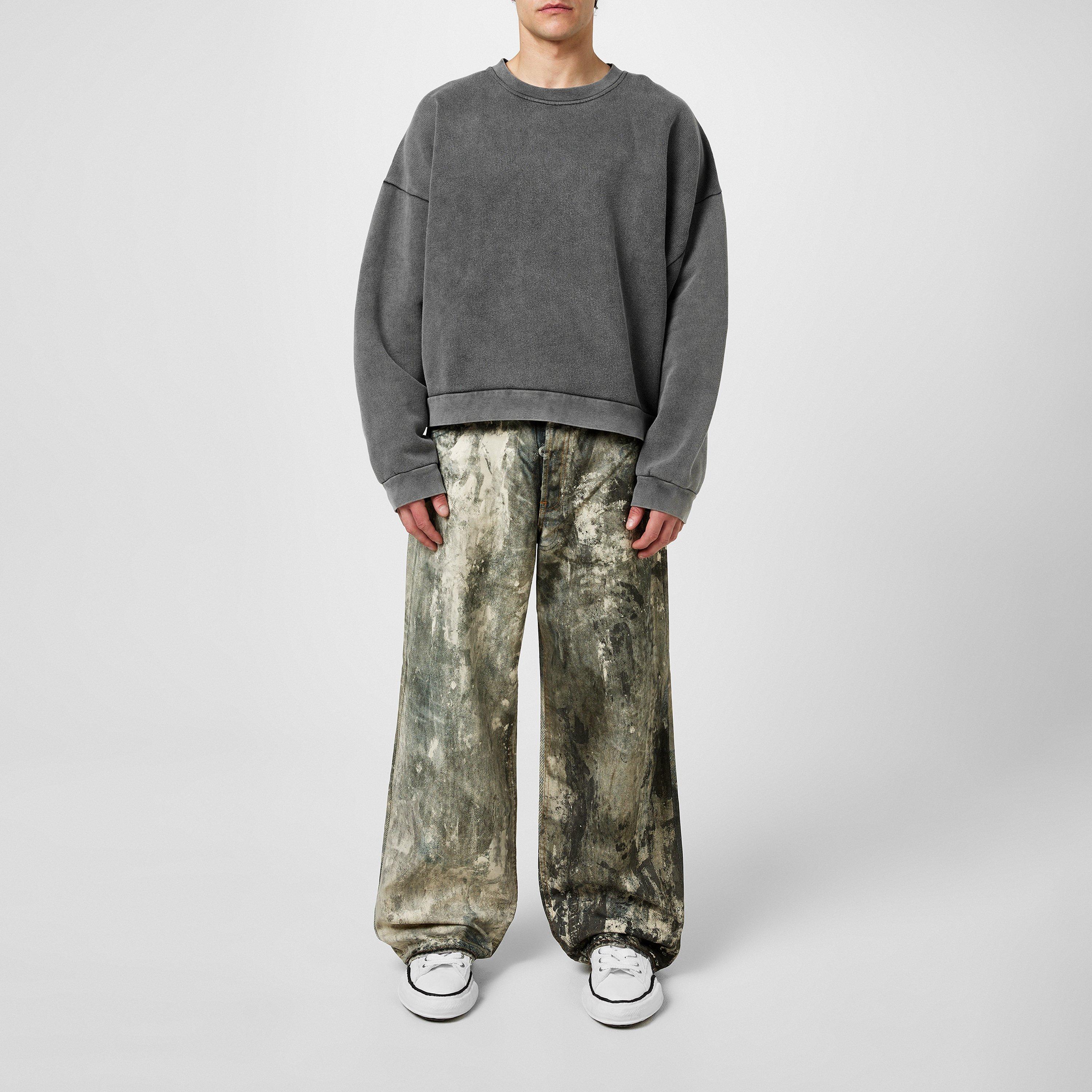 Black - Acne Studios - Men's Faded Crew Sweatshirt - 4