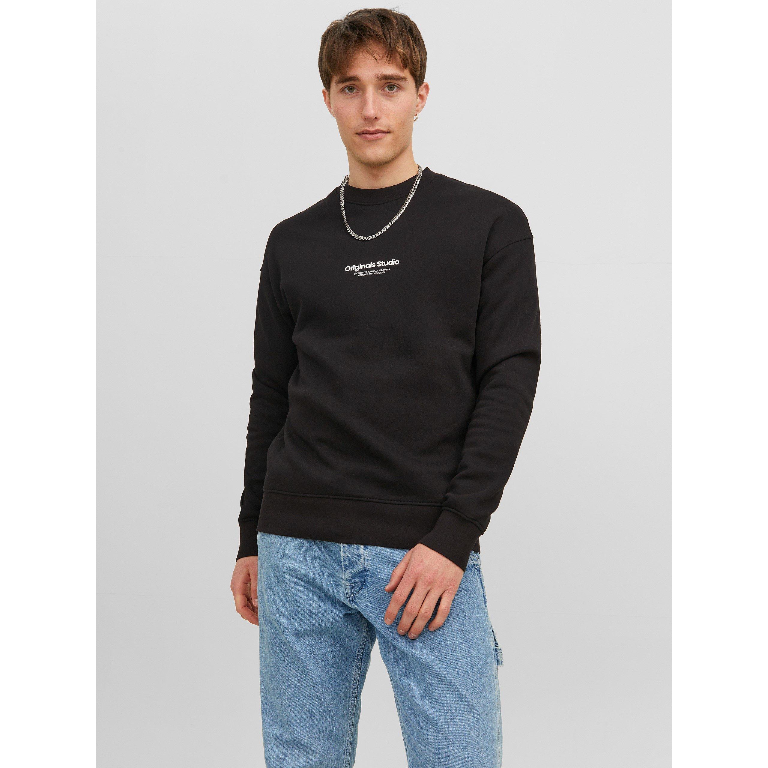 Black - Jack and Jones - Jorvester Crew Sweatshirt - 1