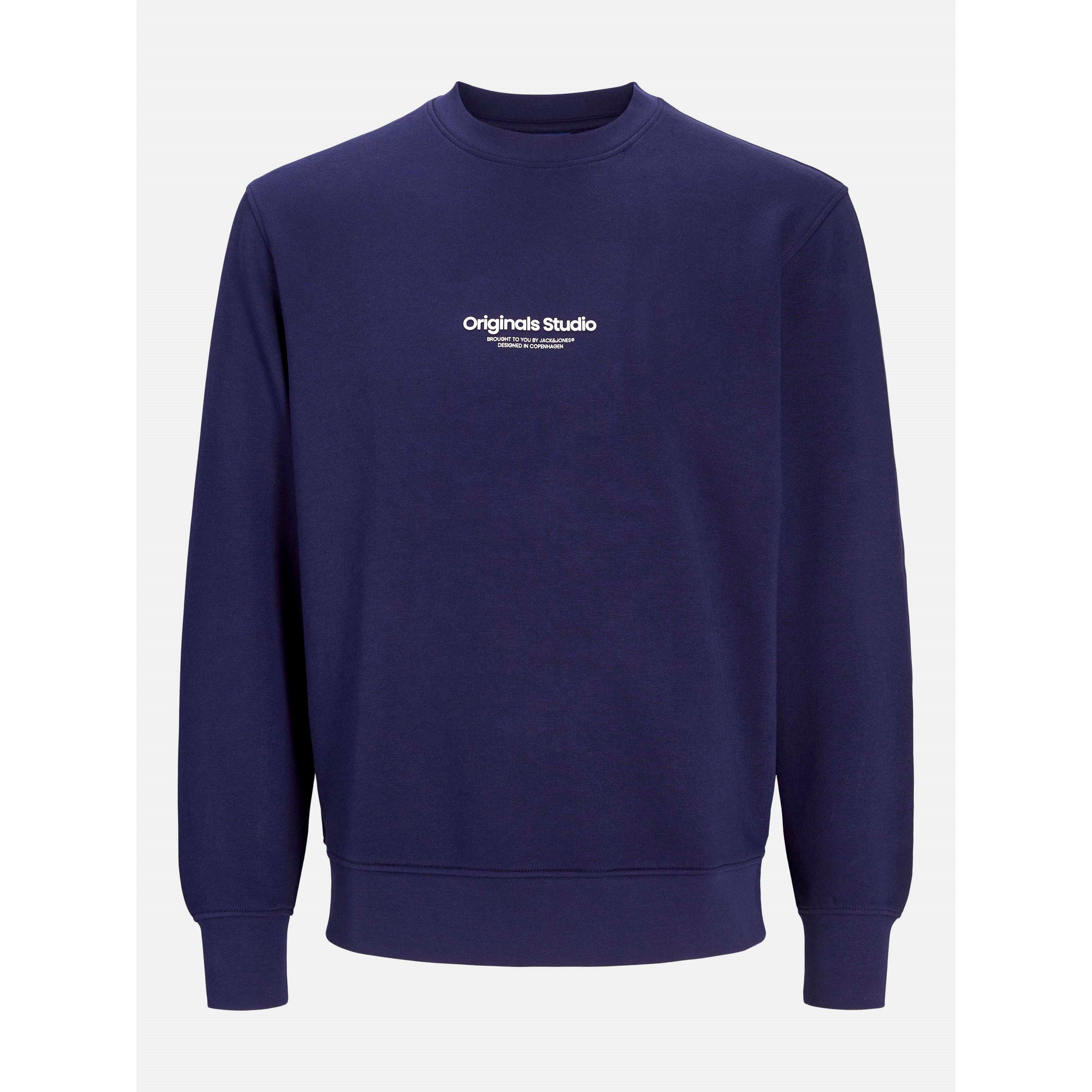 Jack And Jones Men's Jorvester Crew Sweatshirt - Ocean Cavern - S