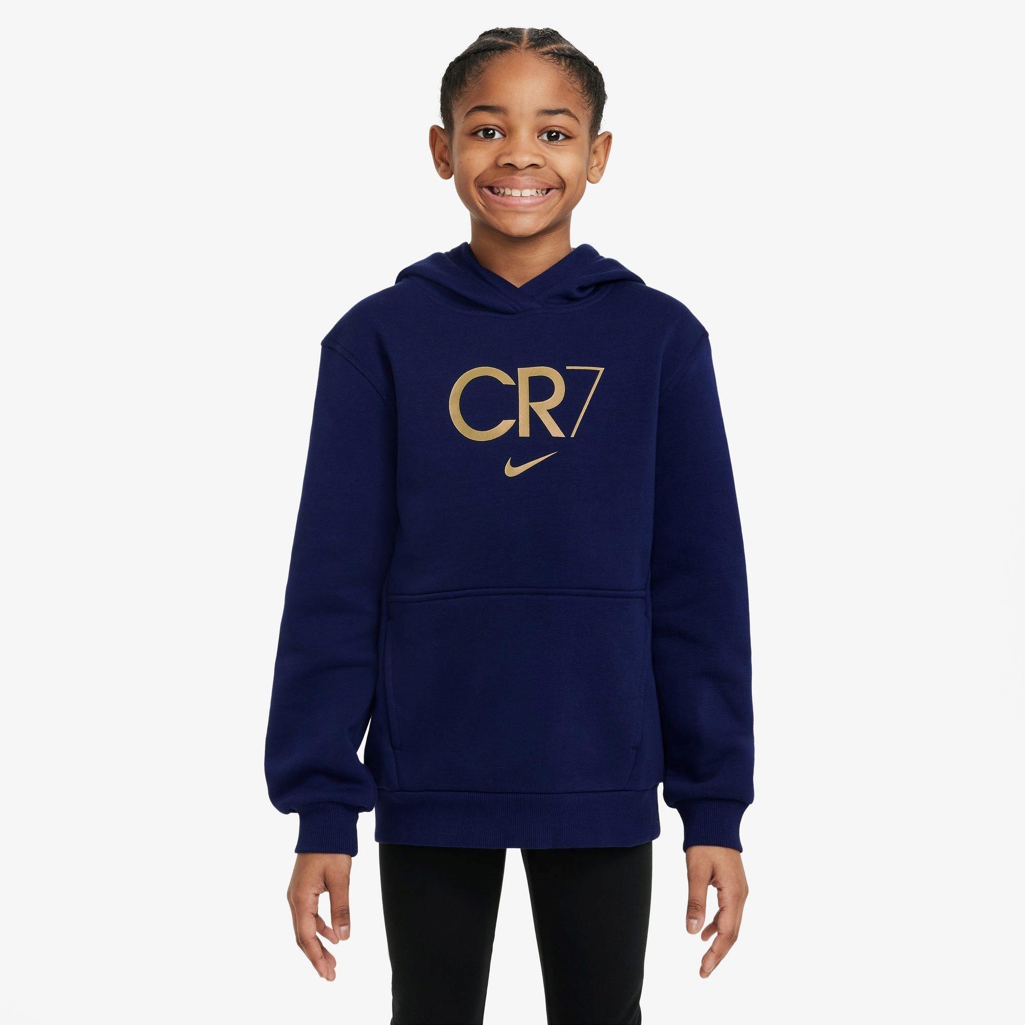 Blue/Gold - Nike - Club Fleece Big Kids' Soccer Hoodie - 1