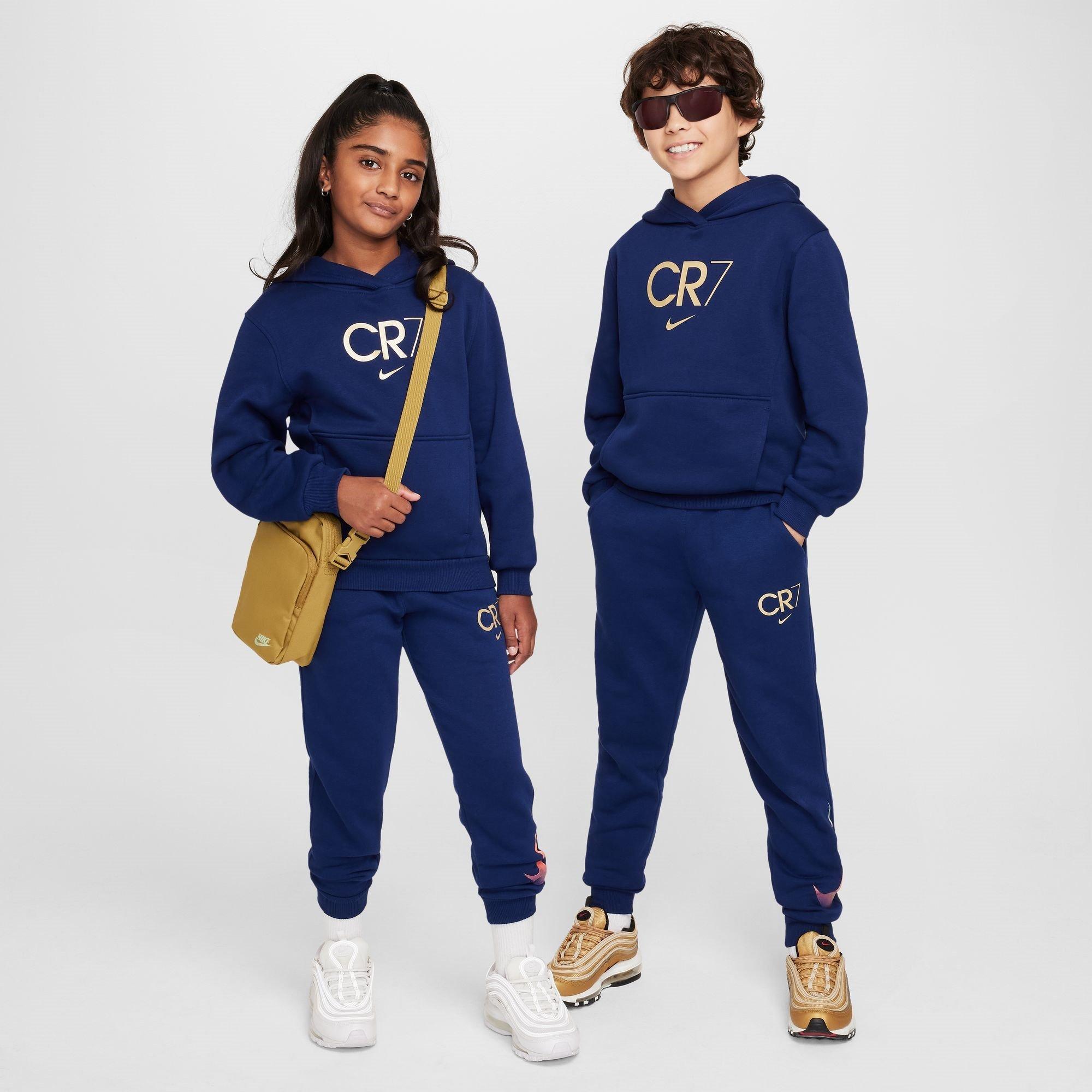 Blue/Gold - Nike - Club Fleece Big Kids' Soccer Hoodie - 8