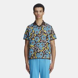 adidas Originals By Wales Bonner Knit Floral Polo Shirt