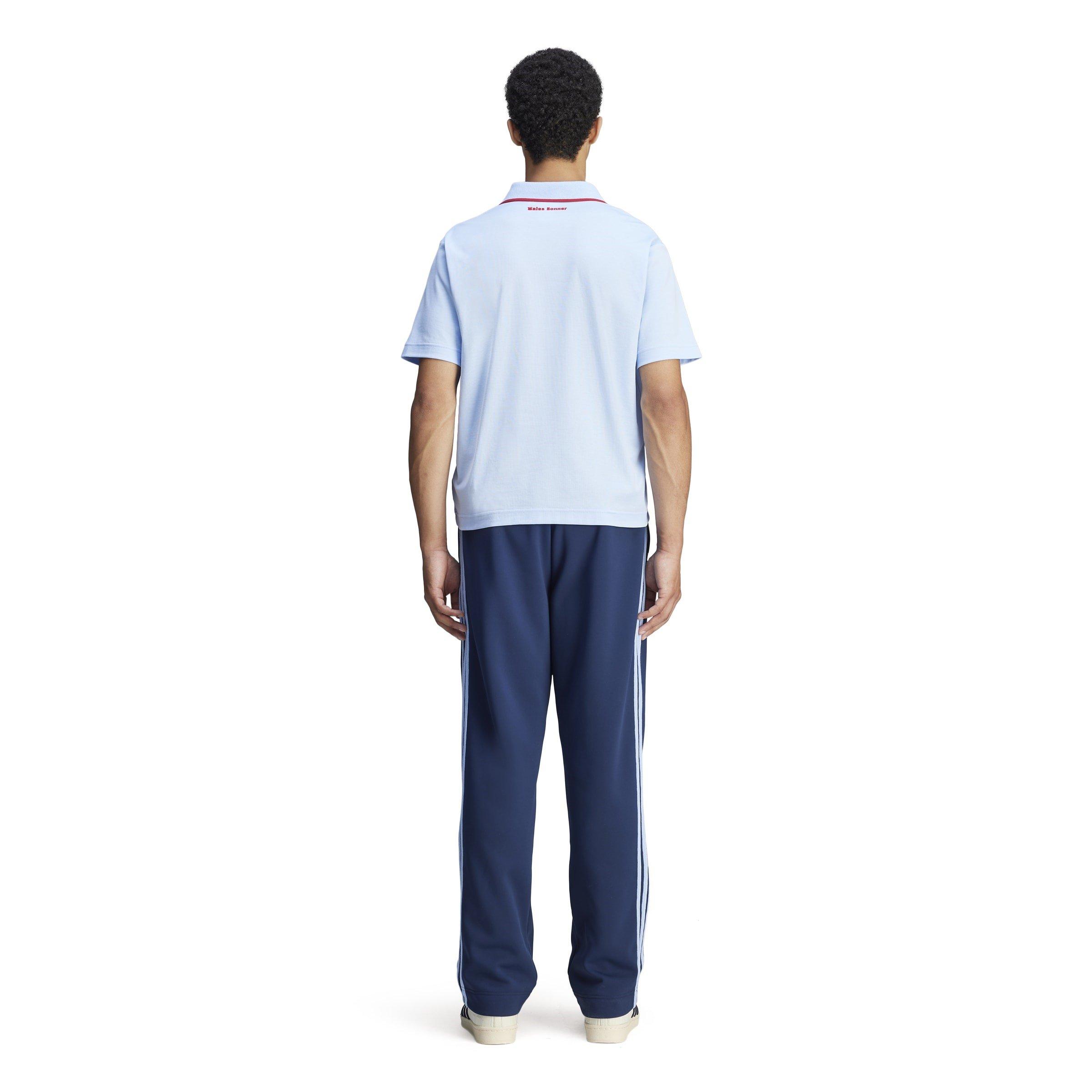 Glow Blue - adidas Originals - By Wales Bonner Short Sleeve Polo Shirt - 2