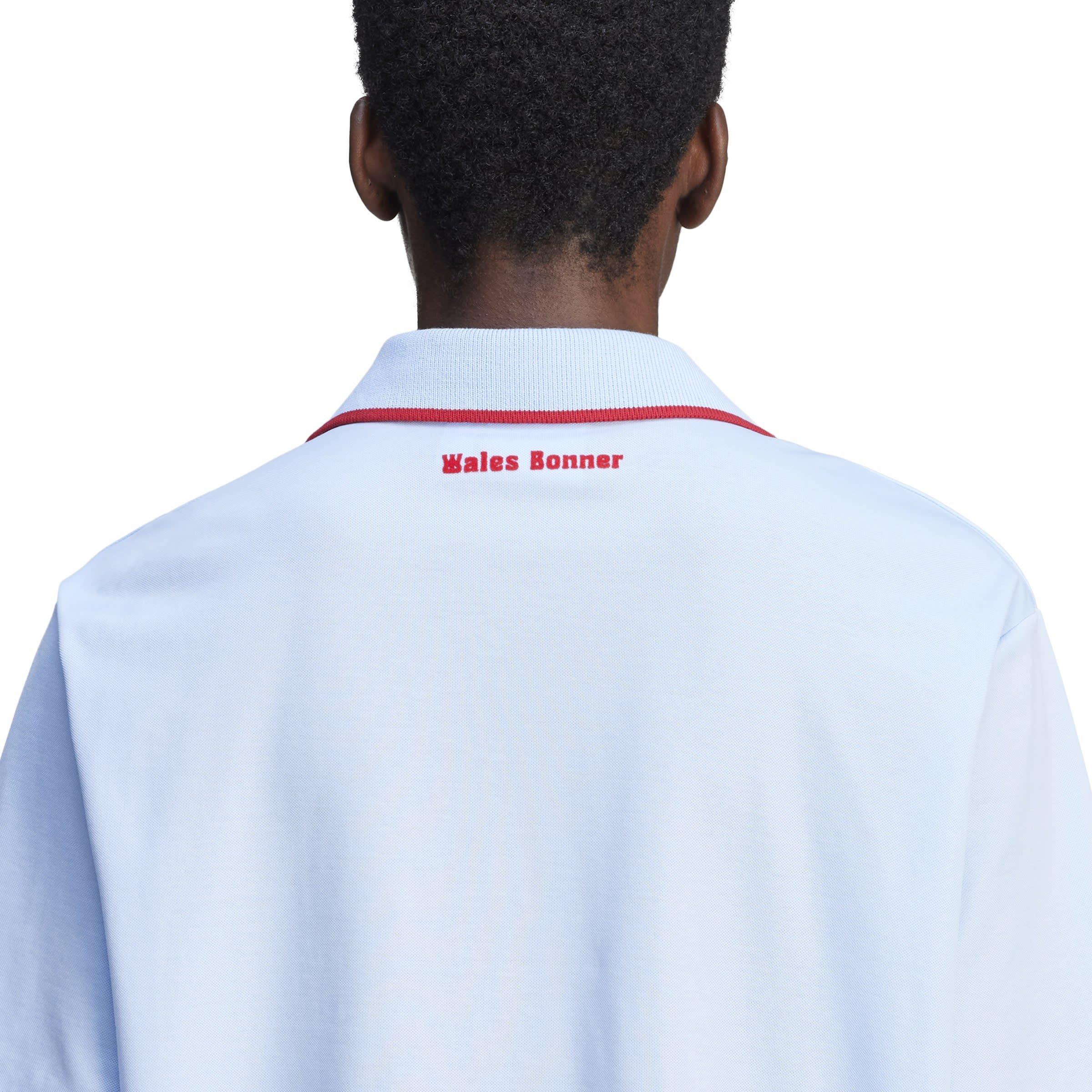 Glow Blue - adidas Originals - By Wales Bonner Short Sleeve Polo Shirt - 7