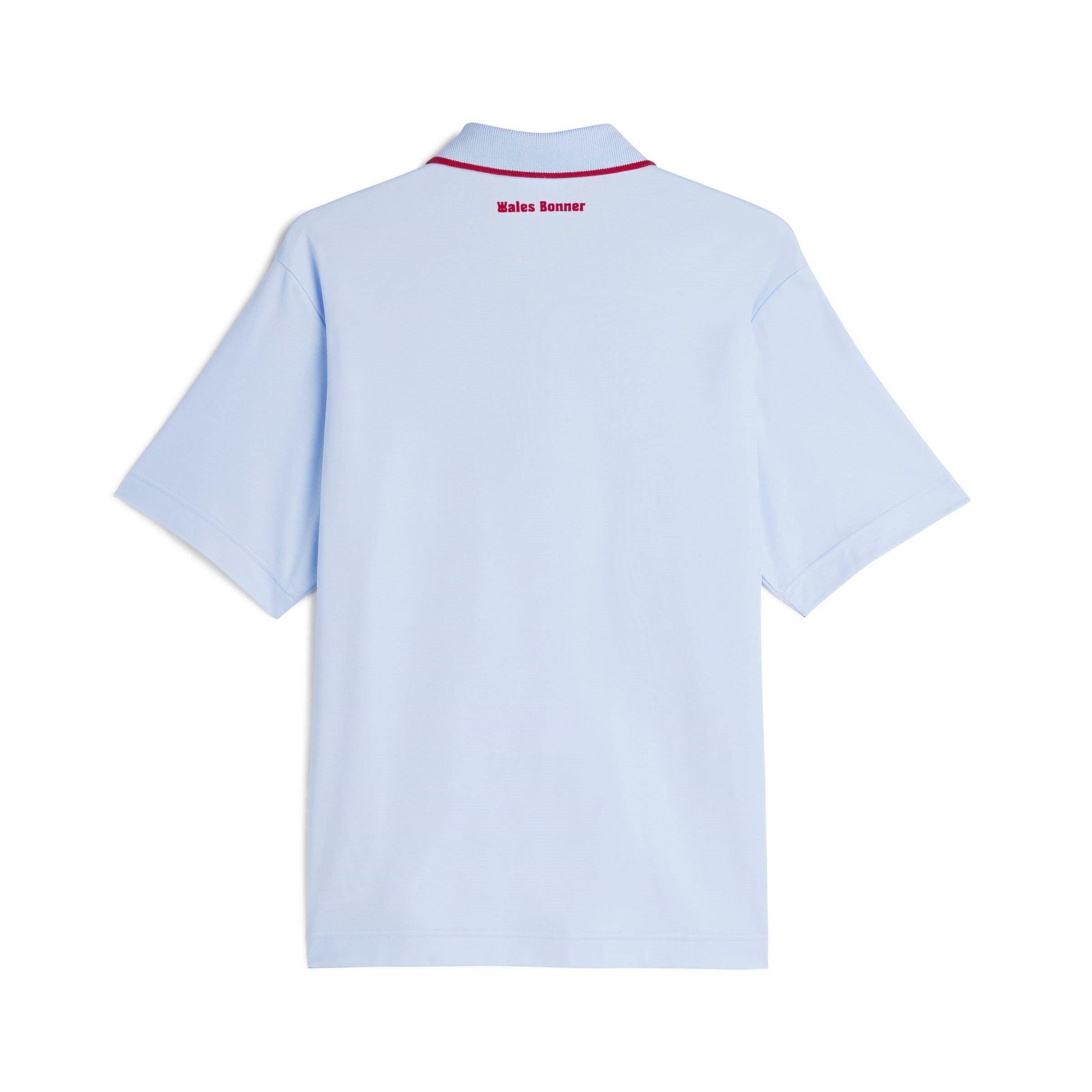 Glow Blue - adidas Originals - By Wales Bonner Short Sleeve Polo Shirt - 9