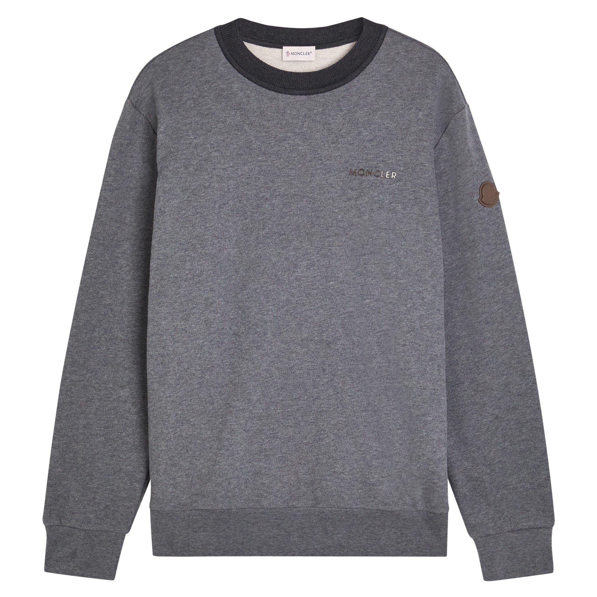 GREY - Moncler - MON TONAL LOGO CN SWT - 1