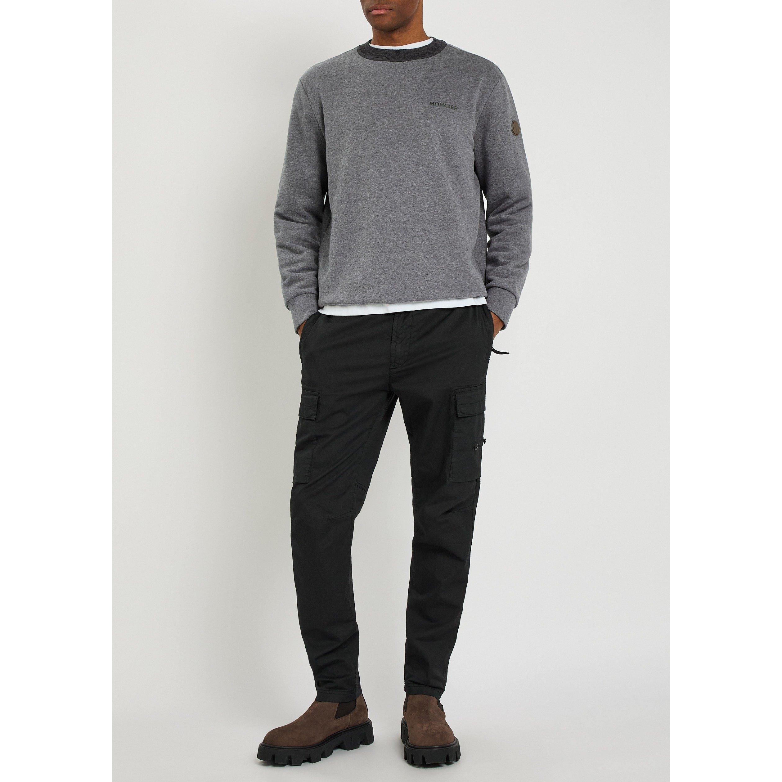 GREY - Moncler - MON TONAL LOGO CN SWT - 5