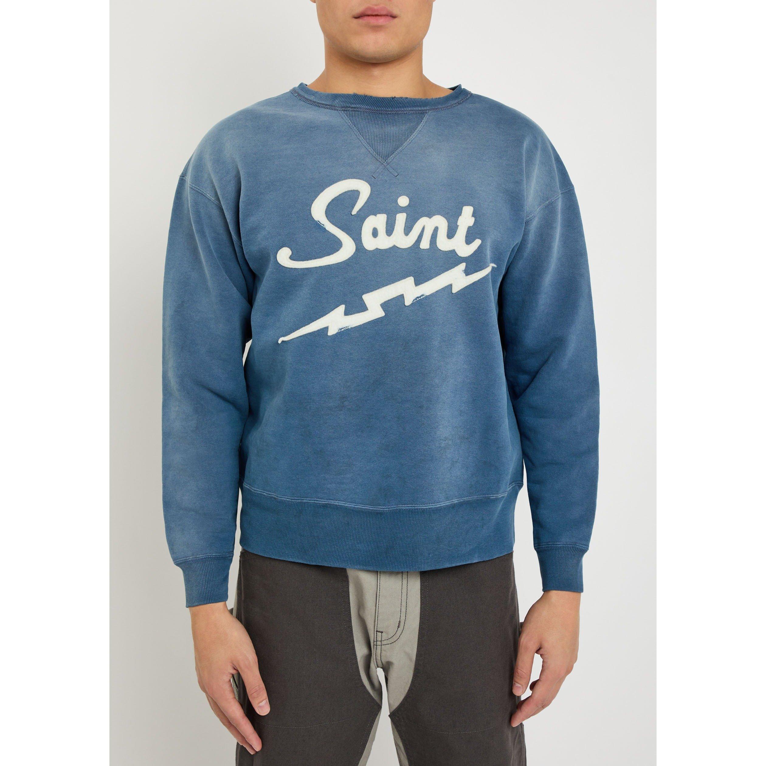 NAVY - SAINT MXXXXXX - SM SAINT DISTRESSED CREW - 2