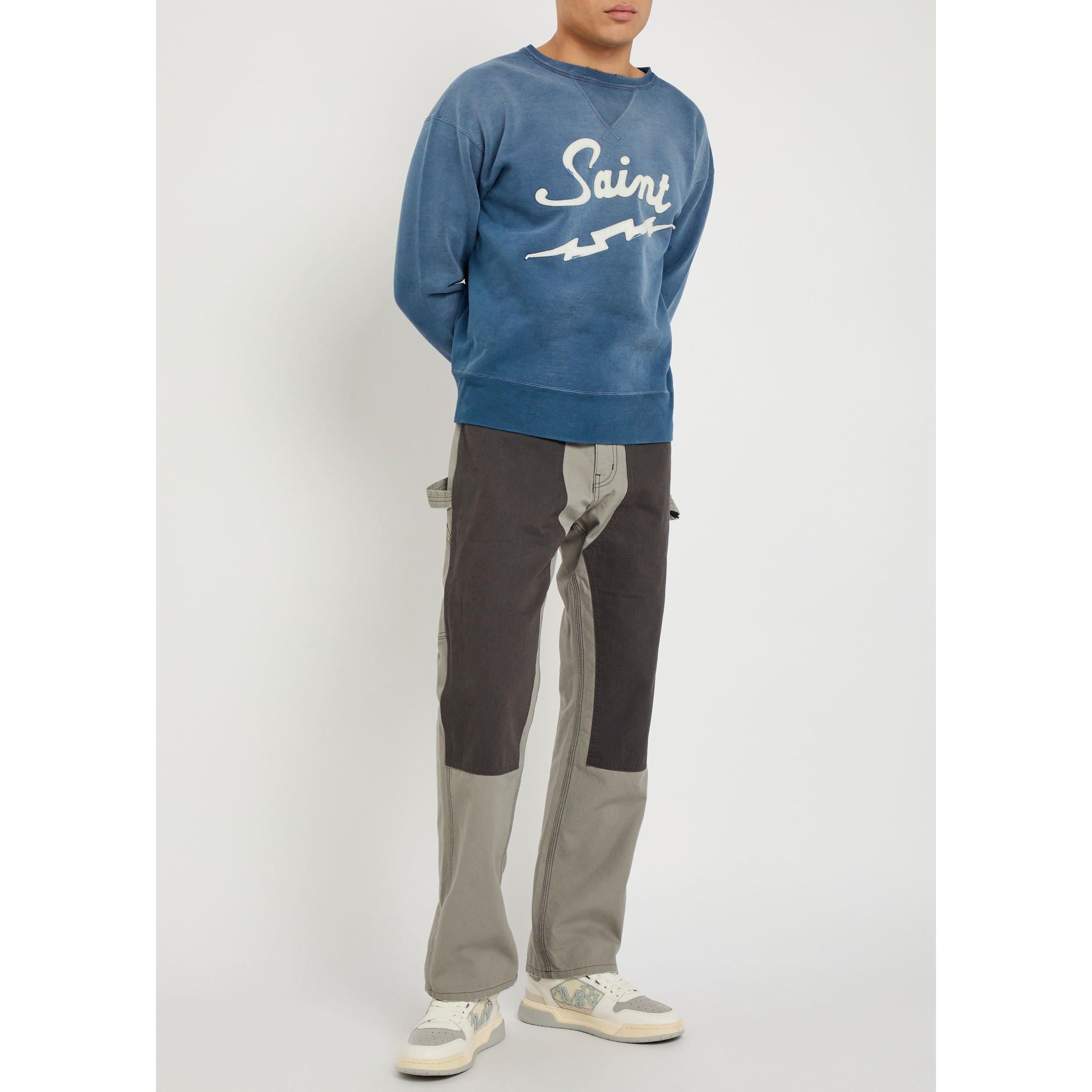 NAVY - SAINT MXXXXXX - SM SAINT DISTRESSED CREW - 5