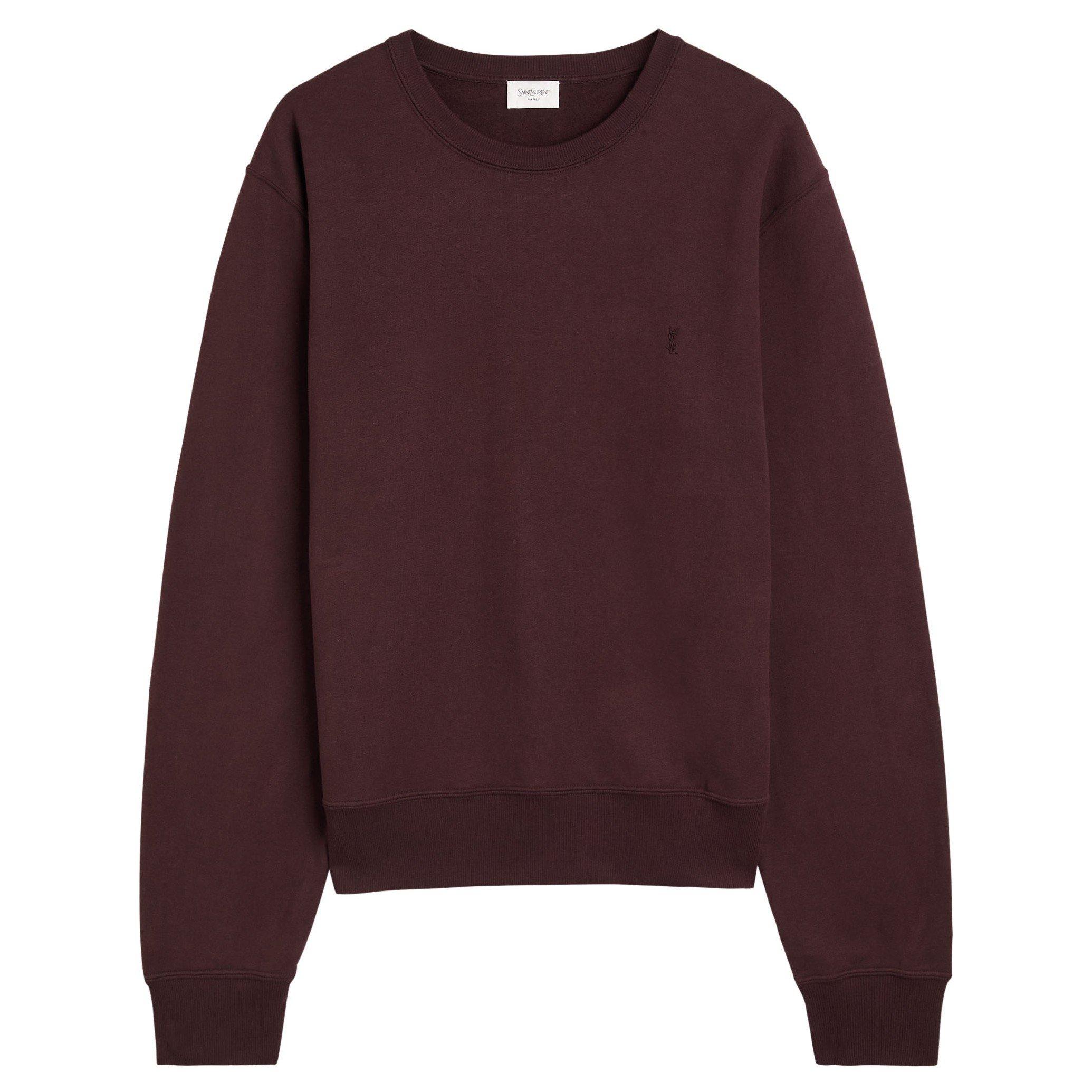 BROWN - Saint Laurent - SL SWEAT LARGE AVEC BRO