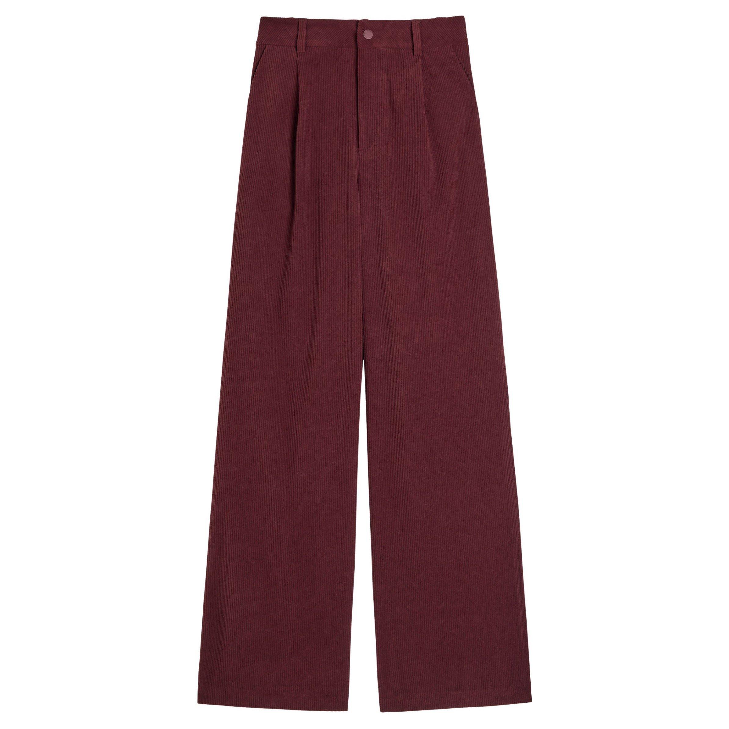 CHOCOLATE - Varley - Women's Floris Wide-Leg Corduroy Trousers - 1