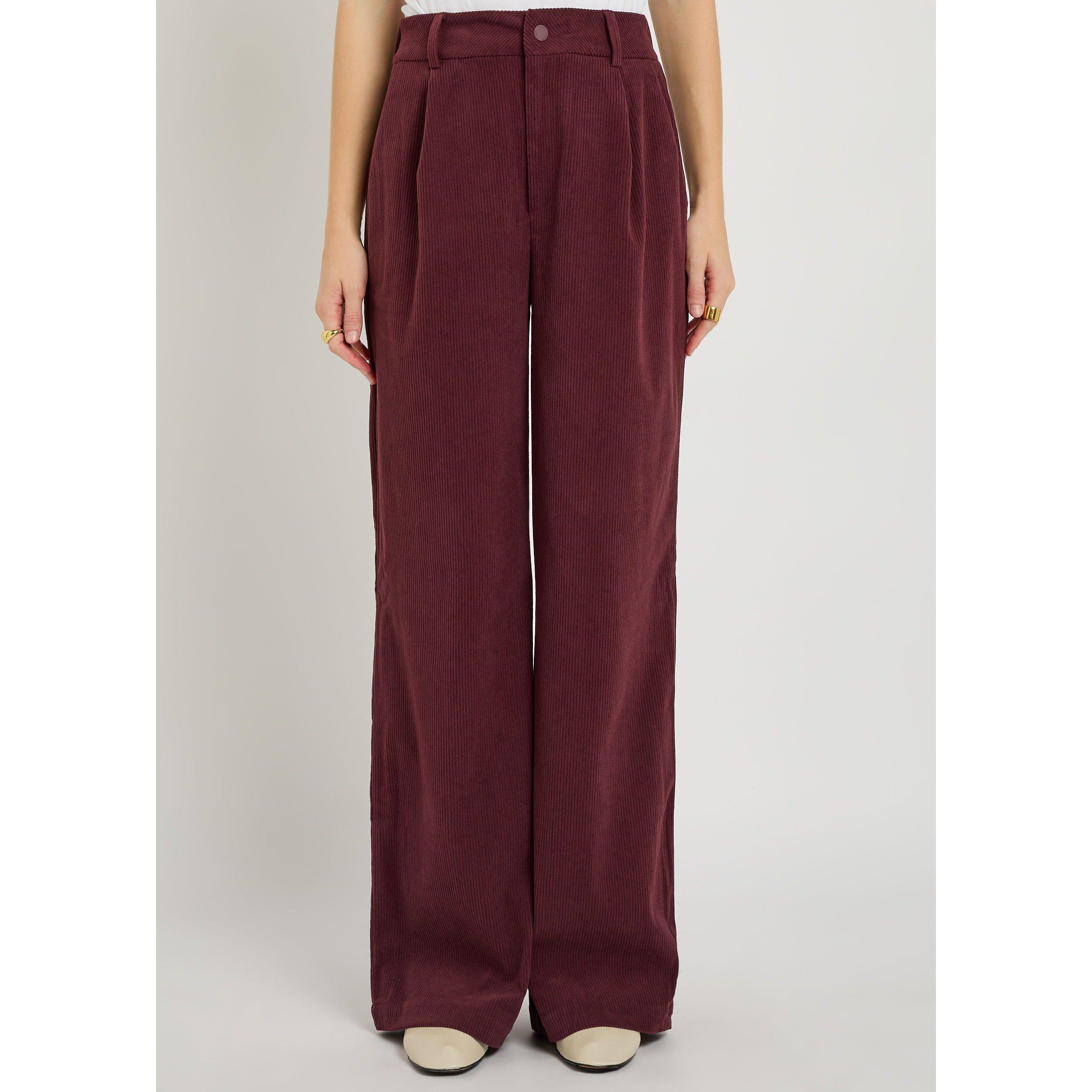 CHOCOLATE - Varley - Women's Floris Wide-Leg Corduroy Trousers - 2