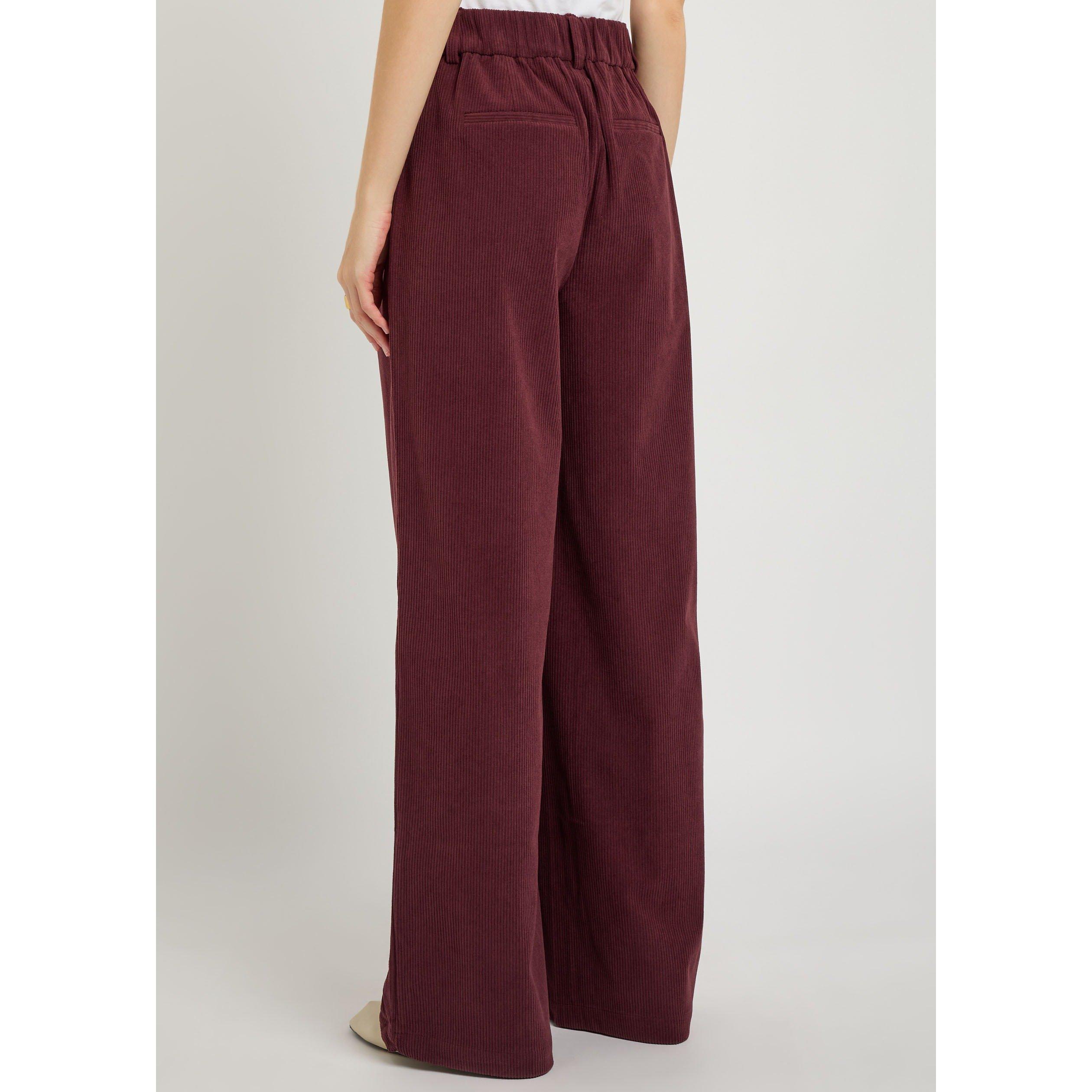 CHOCOLATE - Varley - Women's Floris Wide-Leg Corduroy Trousers - 3