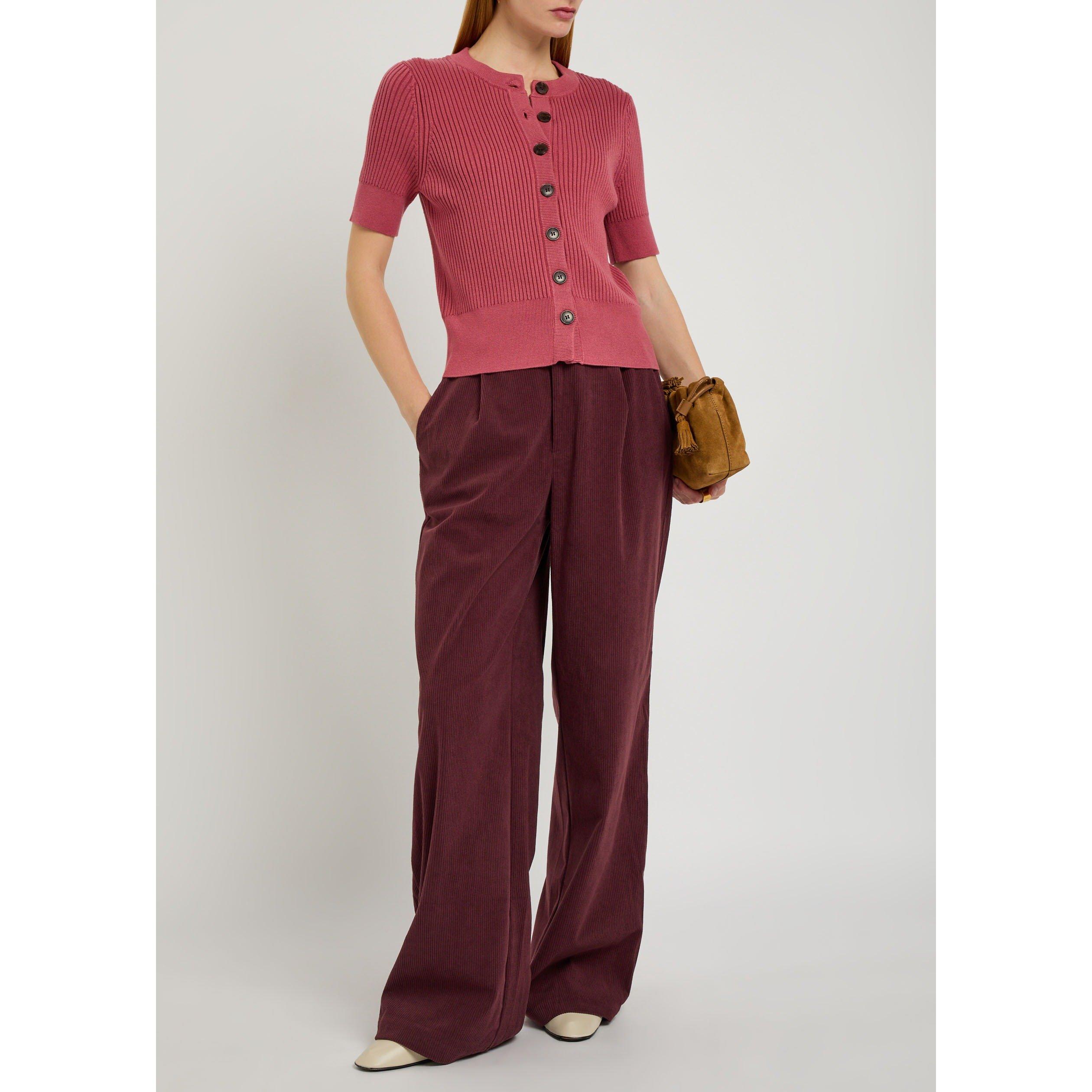 CHOCOLATE - Varley - Women's Floris Wide-Leg Corduroy Trousers - 5