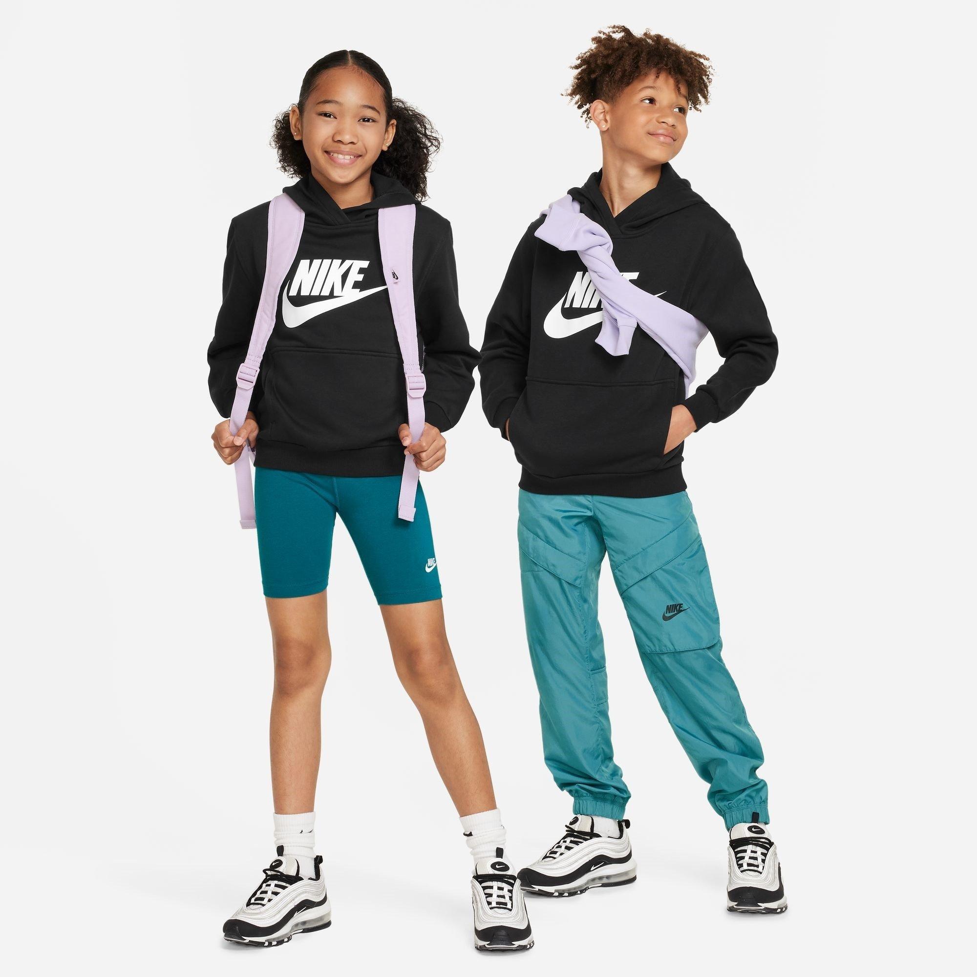 Black/White - Nike - Sportswear Club Fleece Big Kids' Hoodie - 7