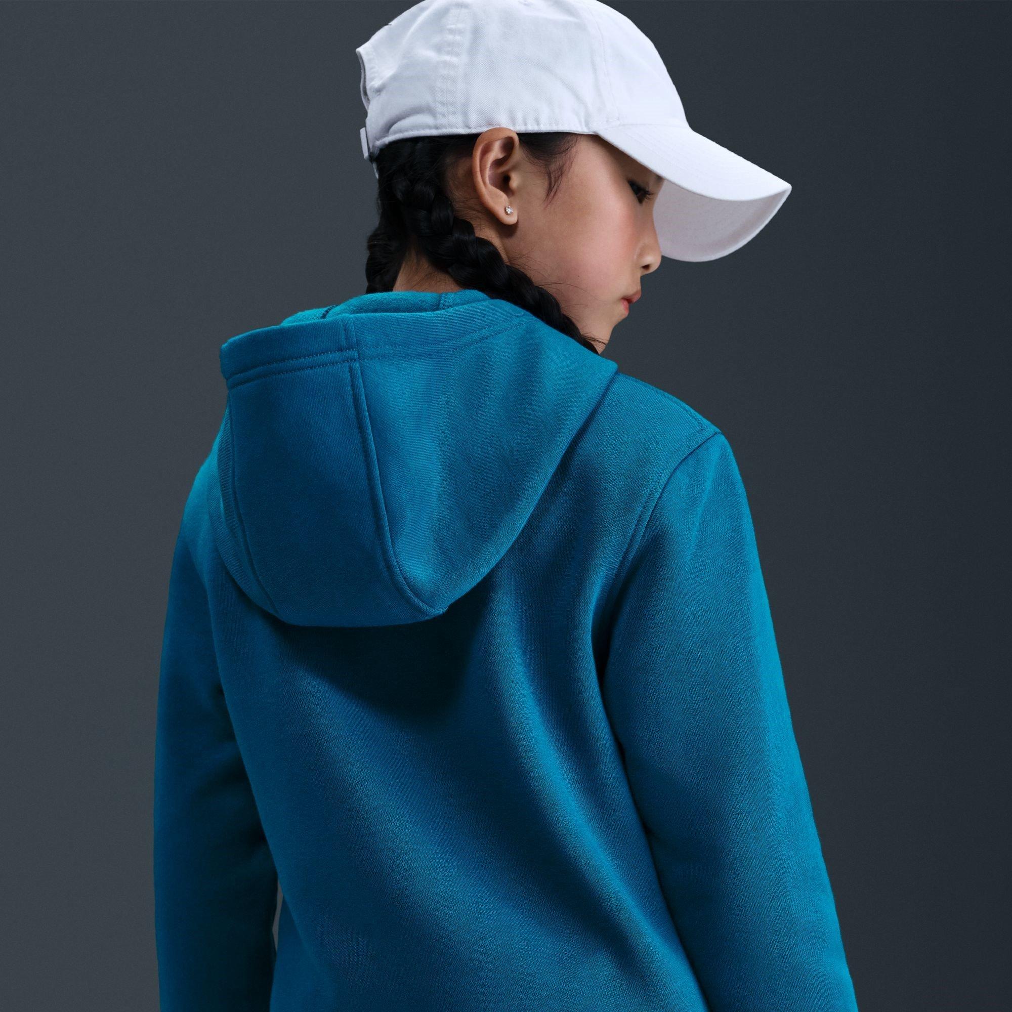 Grøn Afgrund - Nike - Sportswear Club Fleece Big Kids' Hoodie - 14