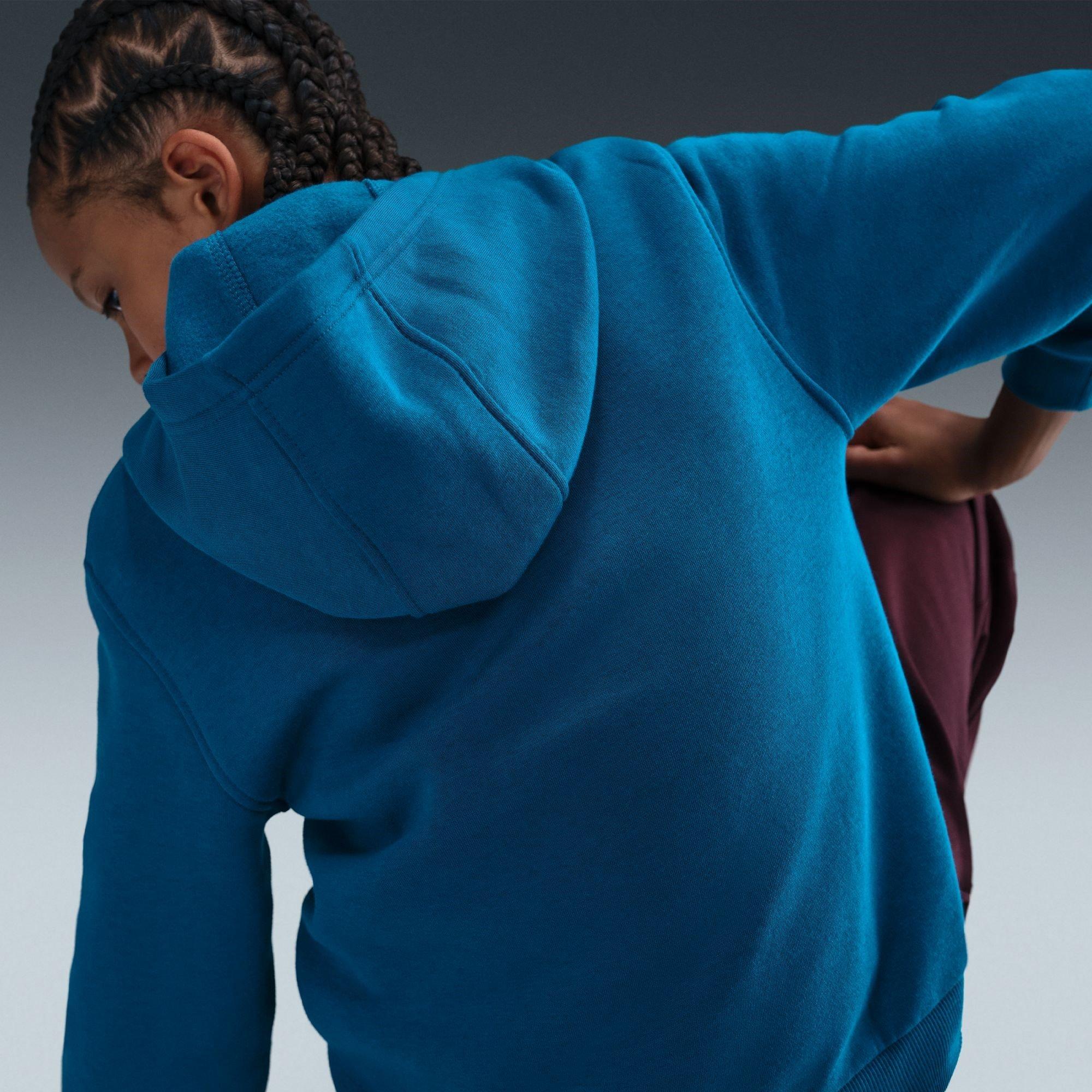 Grøn Afgrund - Nike - Sportswear Club Fleece Big Kids' Hoodie - 15