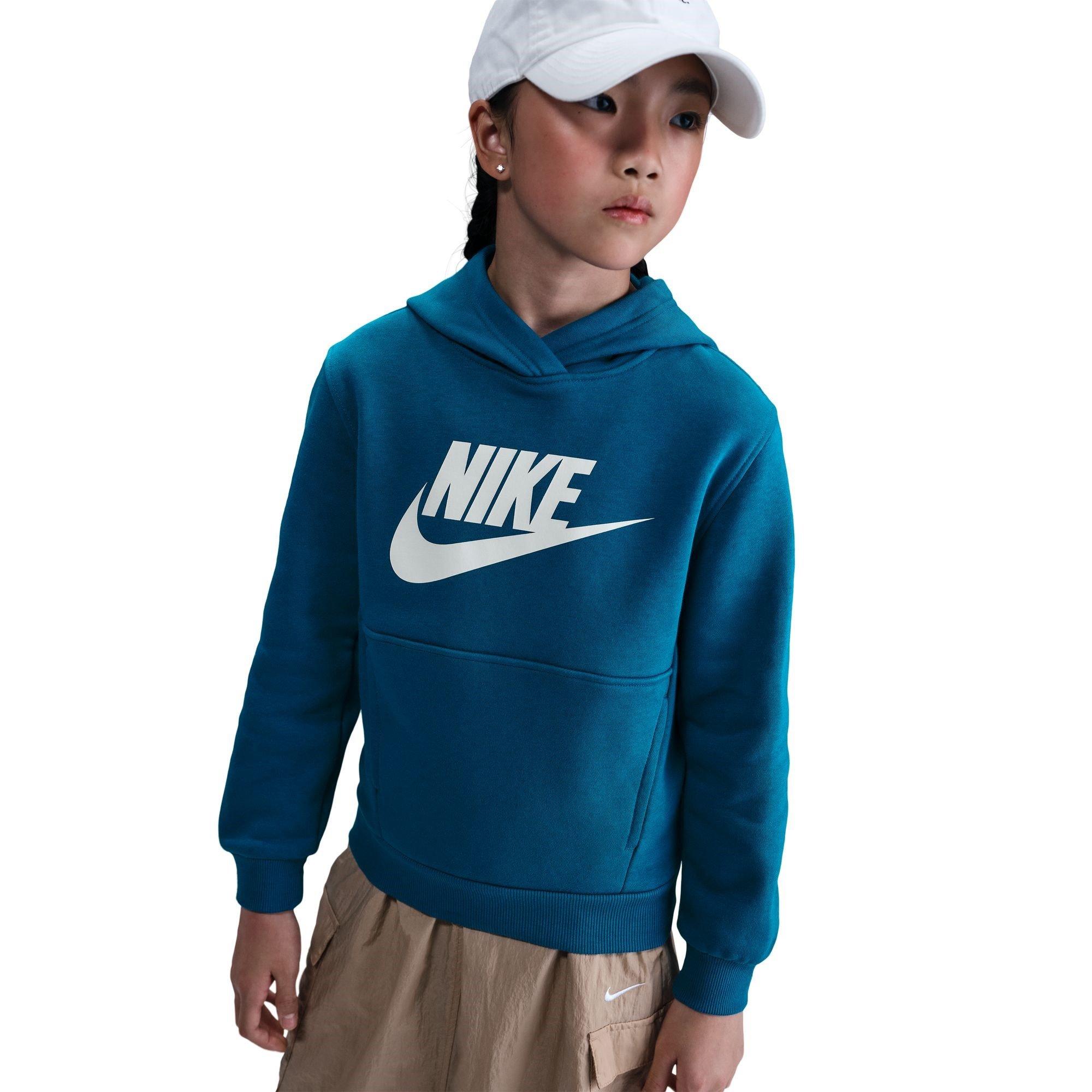 Grøn Afgrund - Nike - Sportswear Club Fleece Big Kids' Hoodie - 4