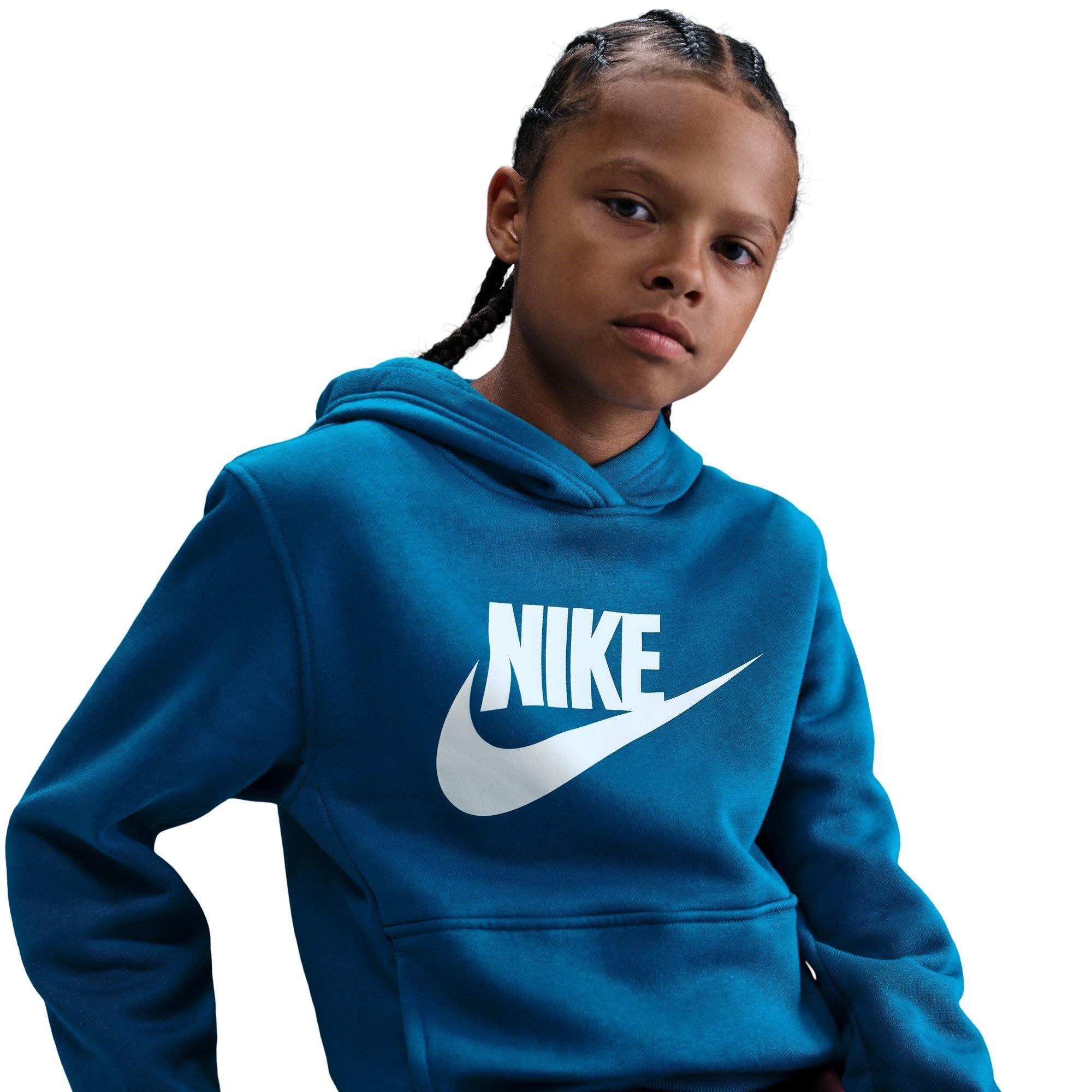 Grøn Afgrund - Nike - Sportswear Club Fleece Big Kids' Hoodie - 5