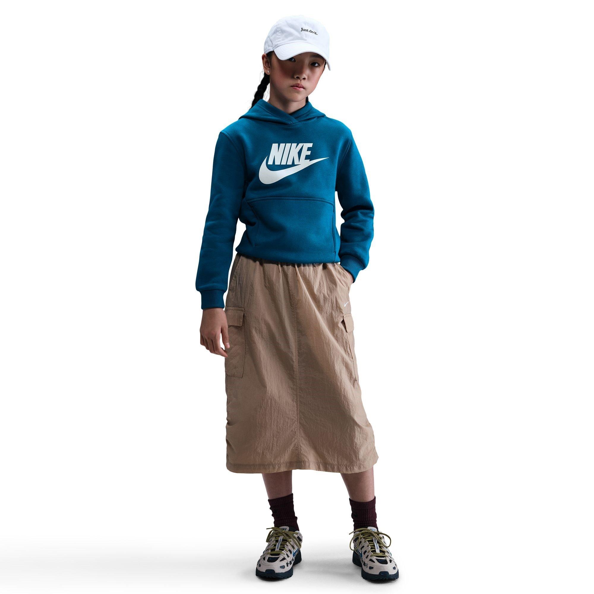 Grøn Afgrund - Nike - Sportswear Club Fleece Big Kids' Hoodie - 7