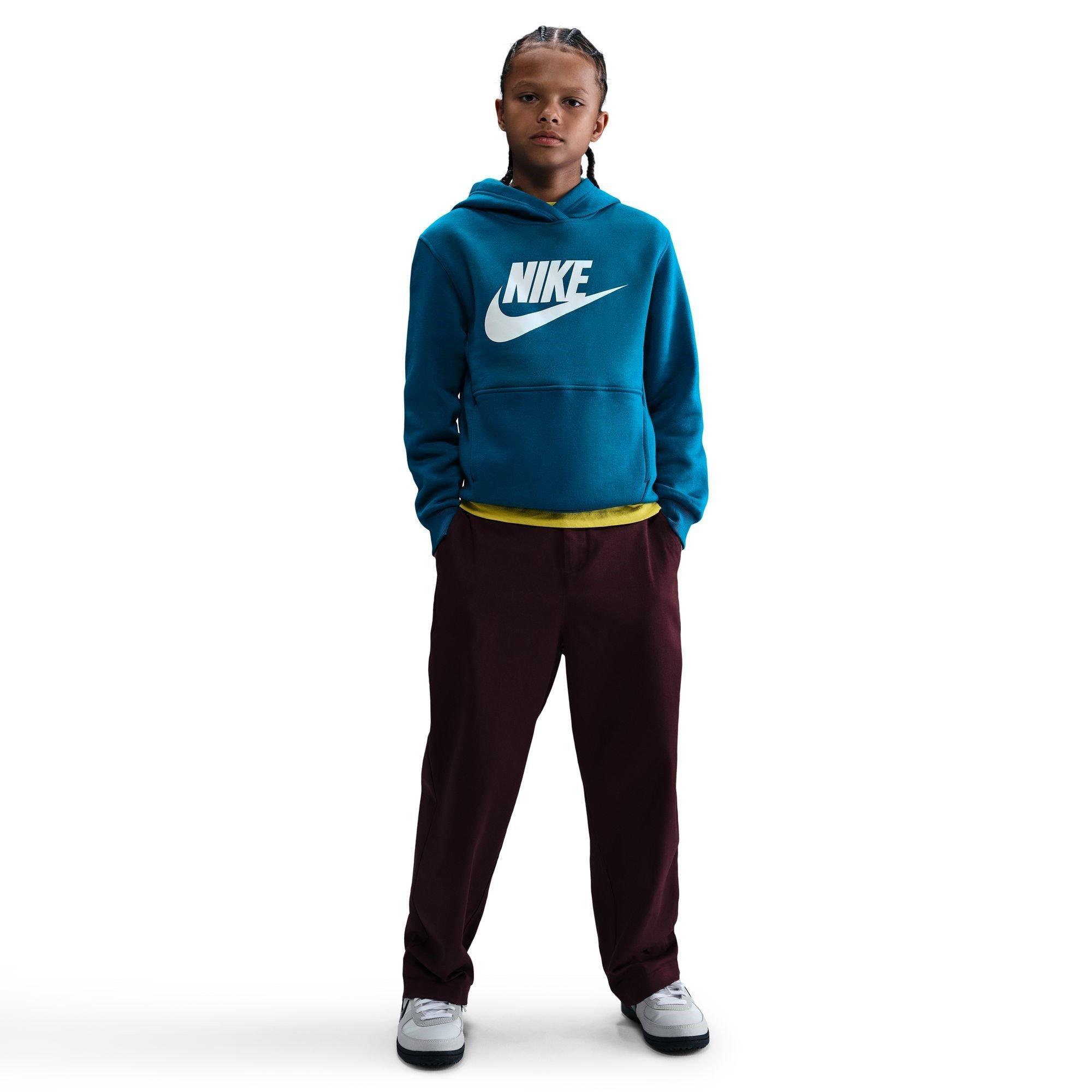 Grøn Afgrund - Nike - Sportswear Club Fleece Big Kids' Hoodie - 8
