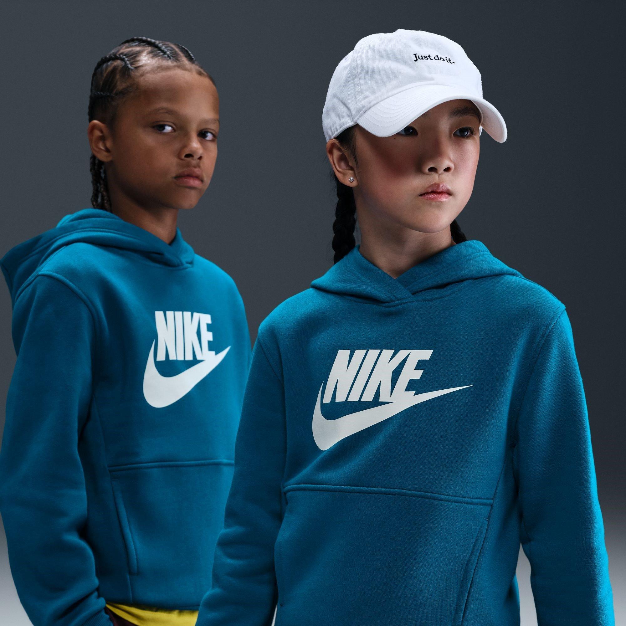 Grøn Afgrund - Nike - Sportswear Club Fleece Big Kids' Hoodie - 9