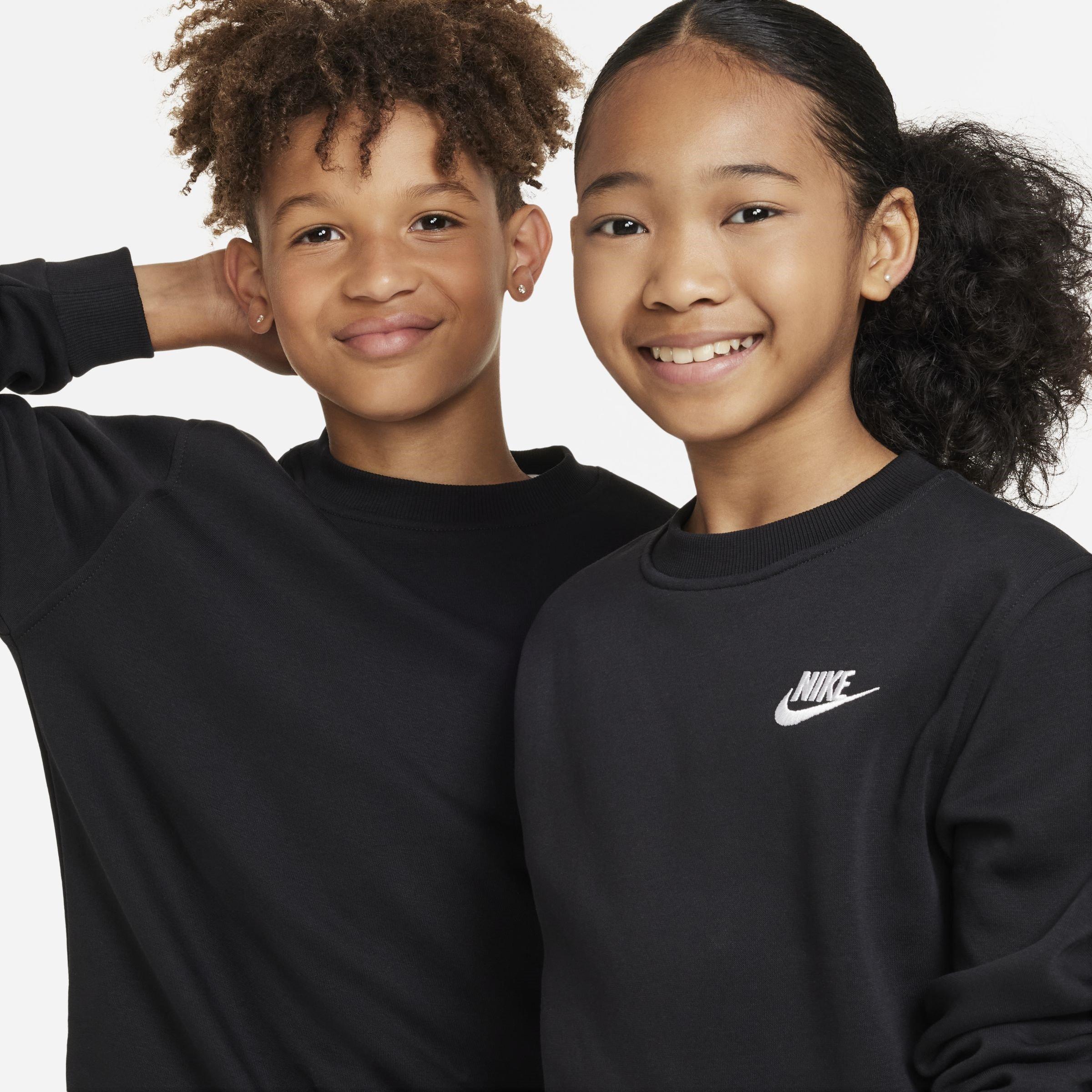 Zwart - Nike - Sportswear Club Fleece Big Kids' Sweatshirt - 3
