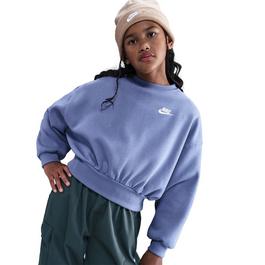 Nike Sportswear Club Fleece Big Kids' (Girls') Boxy Crewneck Sweatshirt