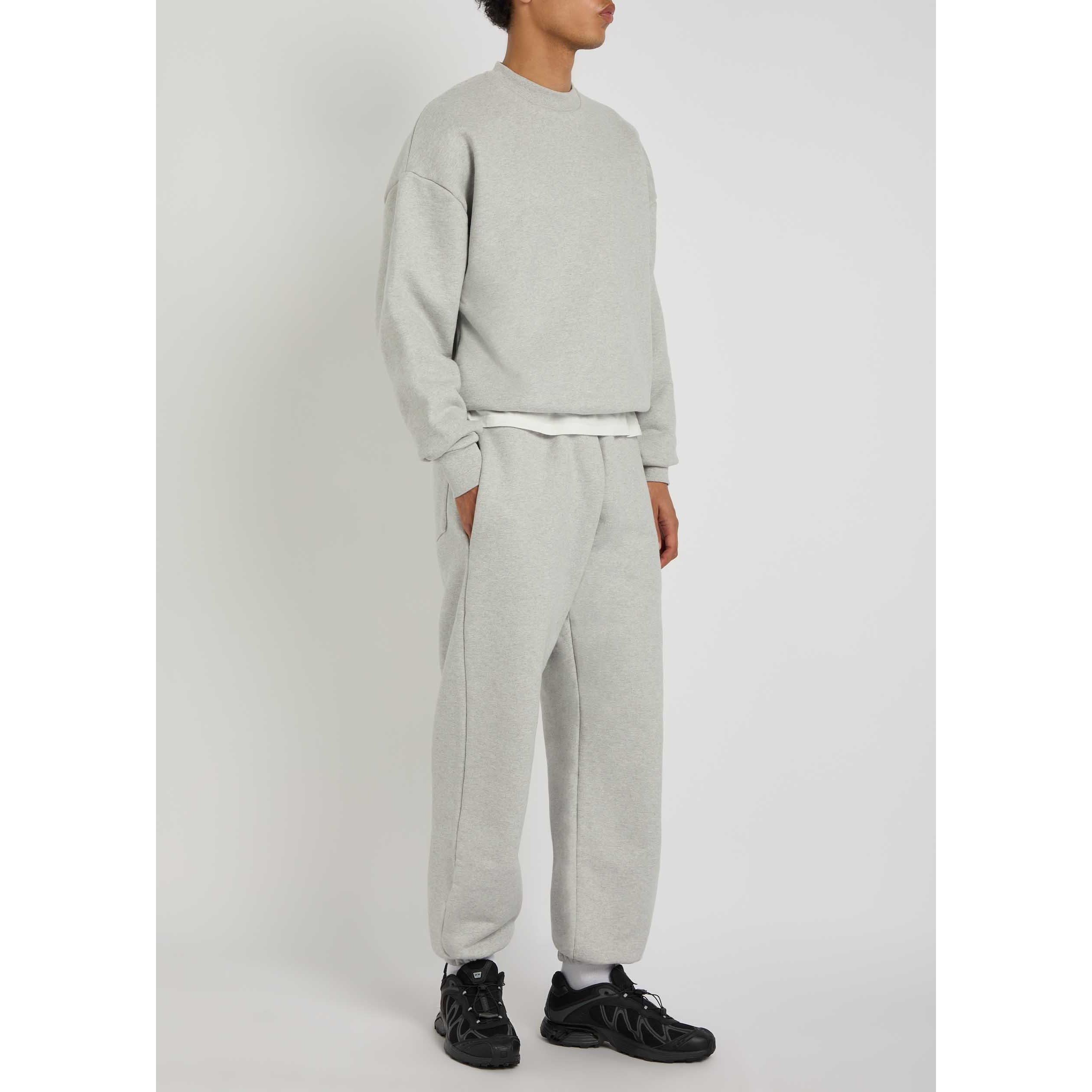 GREY - MKI MIYUKI ZOKU - Men's Superweight Crew Cotton Oversized-Fit Sweatshirt - 5